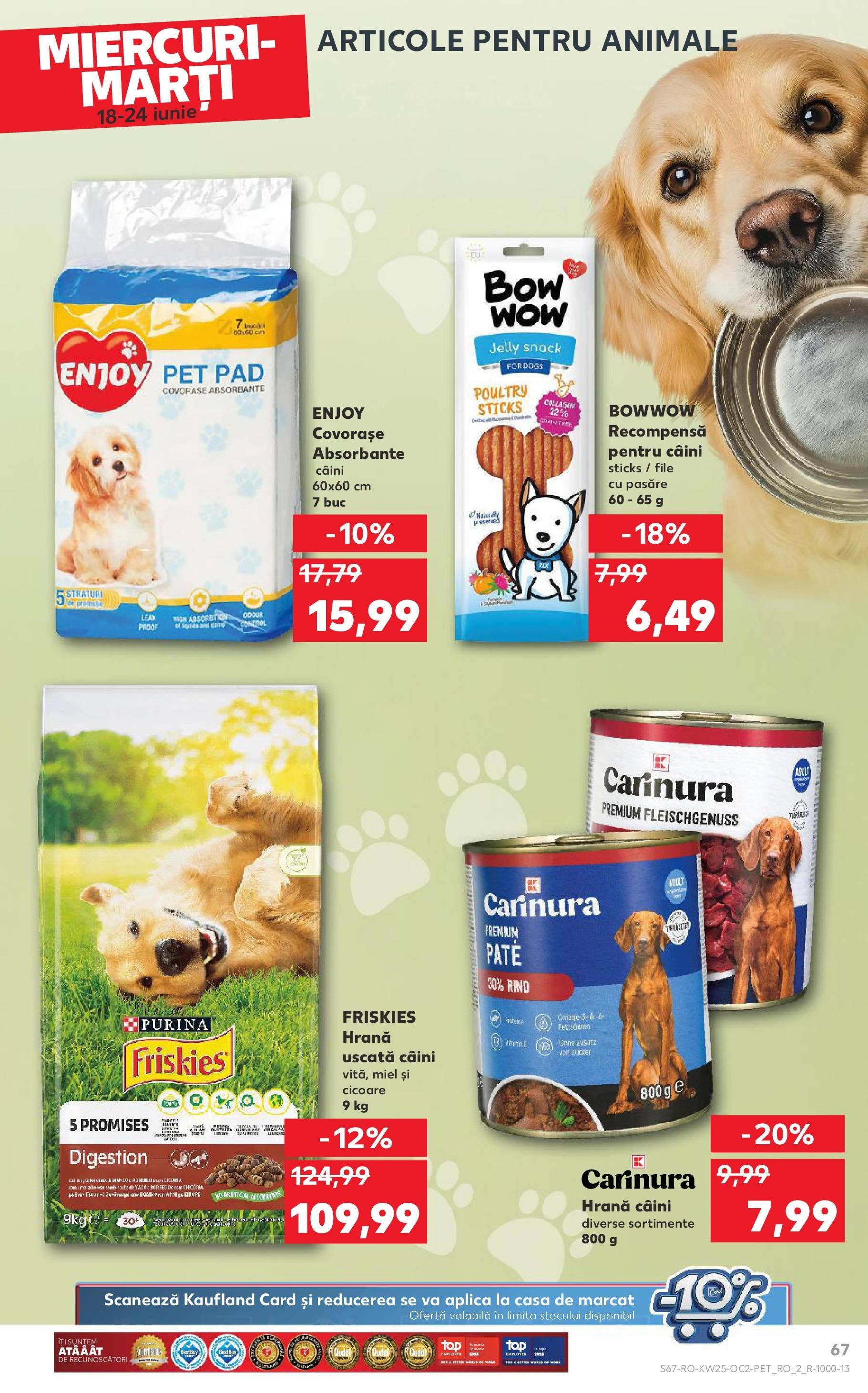 Catalog Kaufland 18 - 23 Iunie 2025 | Pagina 67 | Produse: Pate, Absorbante