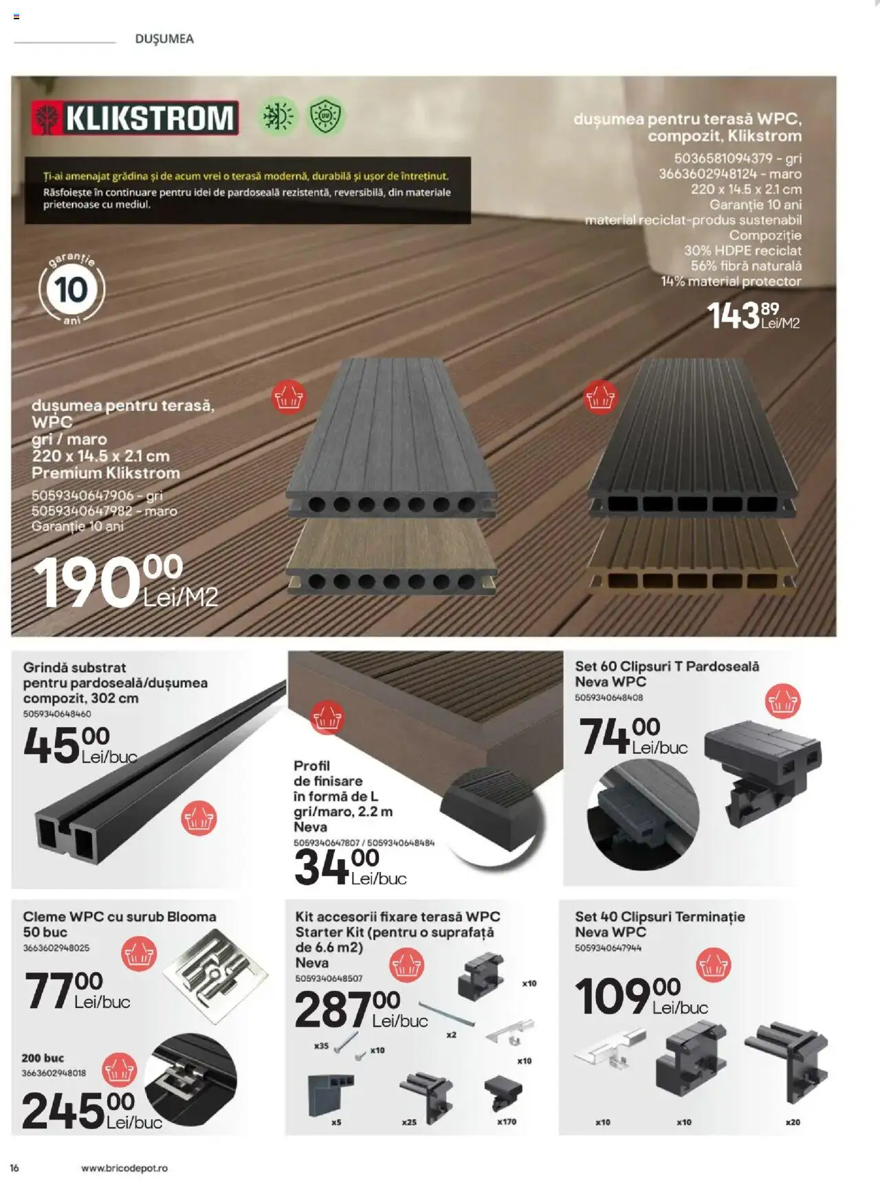 Catalog Brico Depot 23 Mai - 30 Octombrie 2025 | Pagina 16 | Produse: Pardoseală