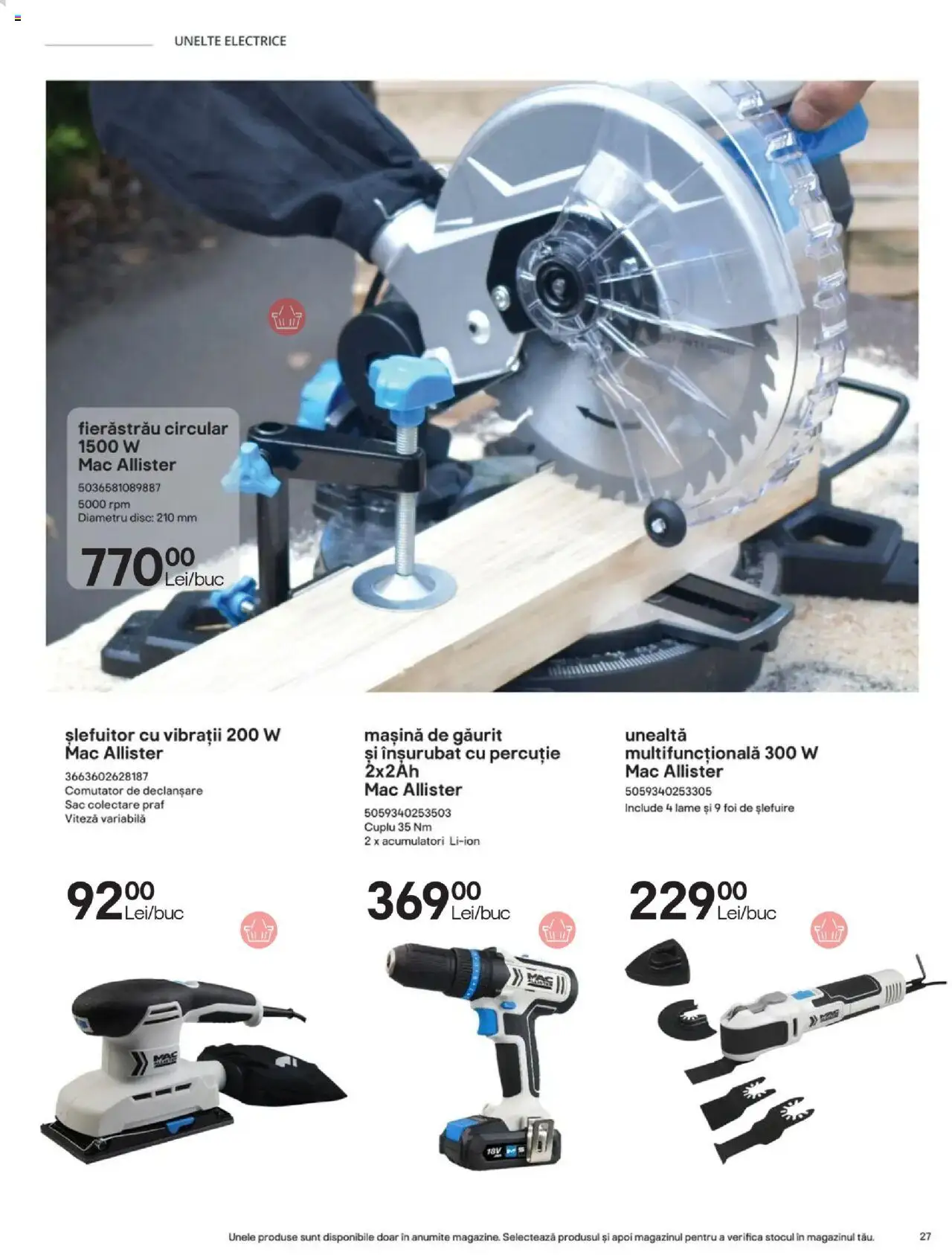 Catalog Brico Depot 23 Mai - 30 Octombrie 2025 | Pagina 27 | Produse: Mașină de găurit, Arap sabunu, Disc