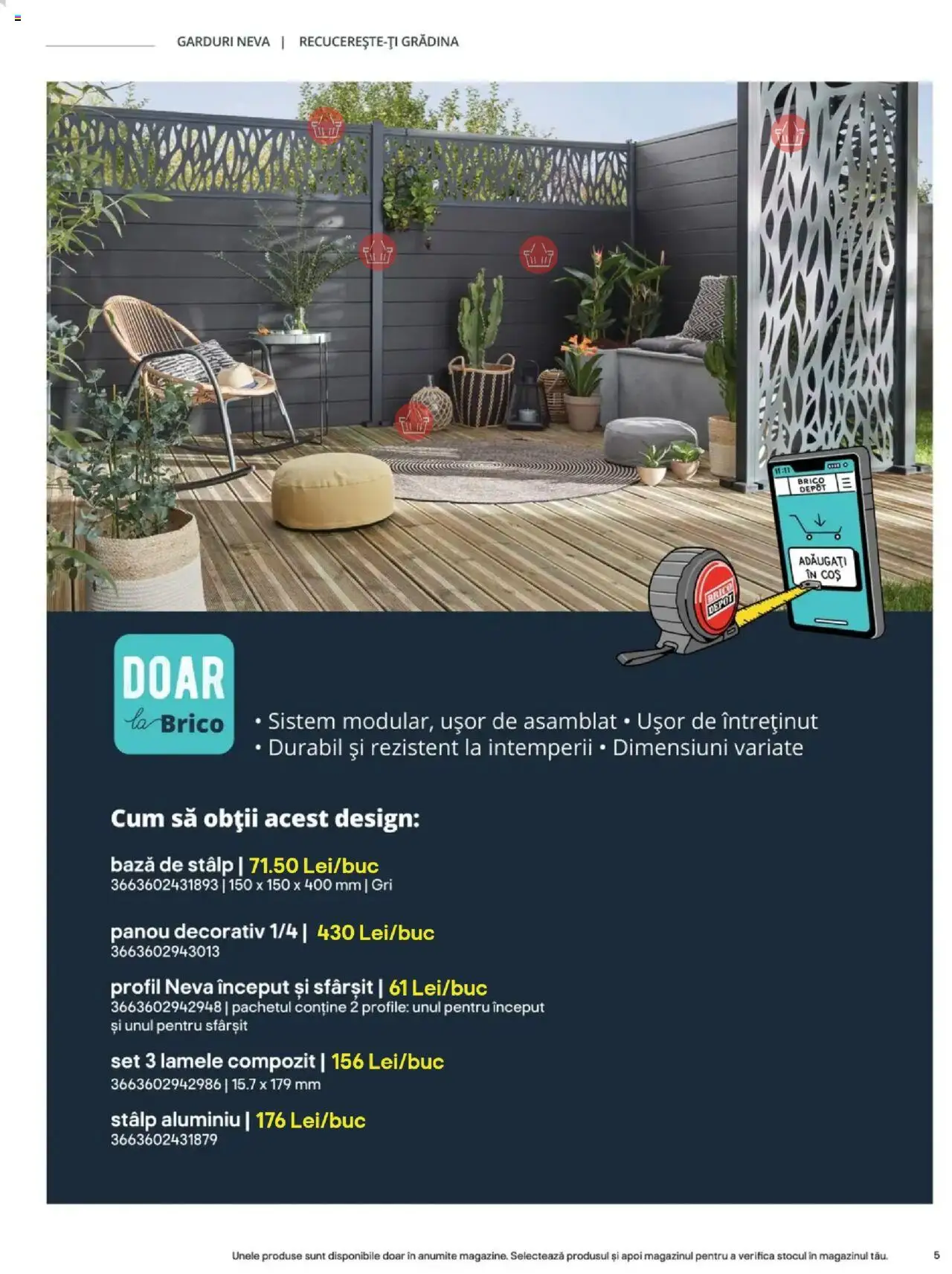 Catalog Brico Depot 23 Mai - 30 Octombrie 2025 | Pagina 5 | Produse: Coș