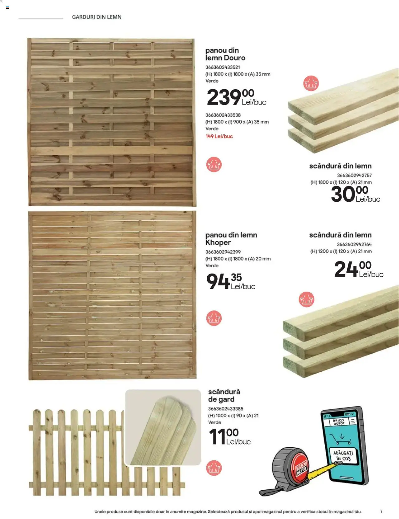 Catalog Brico Depot 23 Mai - 30 Octombrie 2025 | Pagina 7 | Produse: Coș