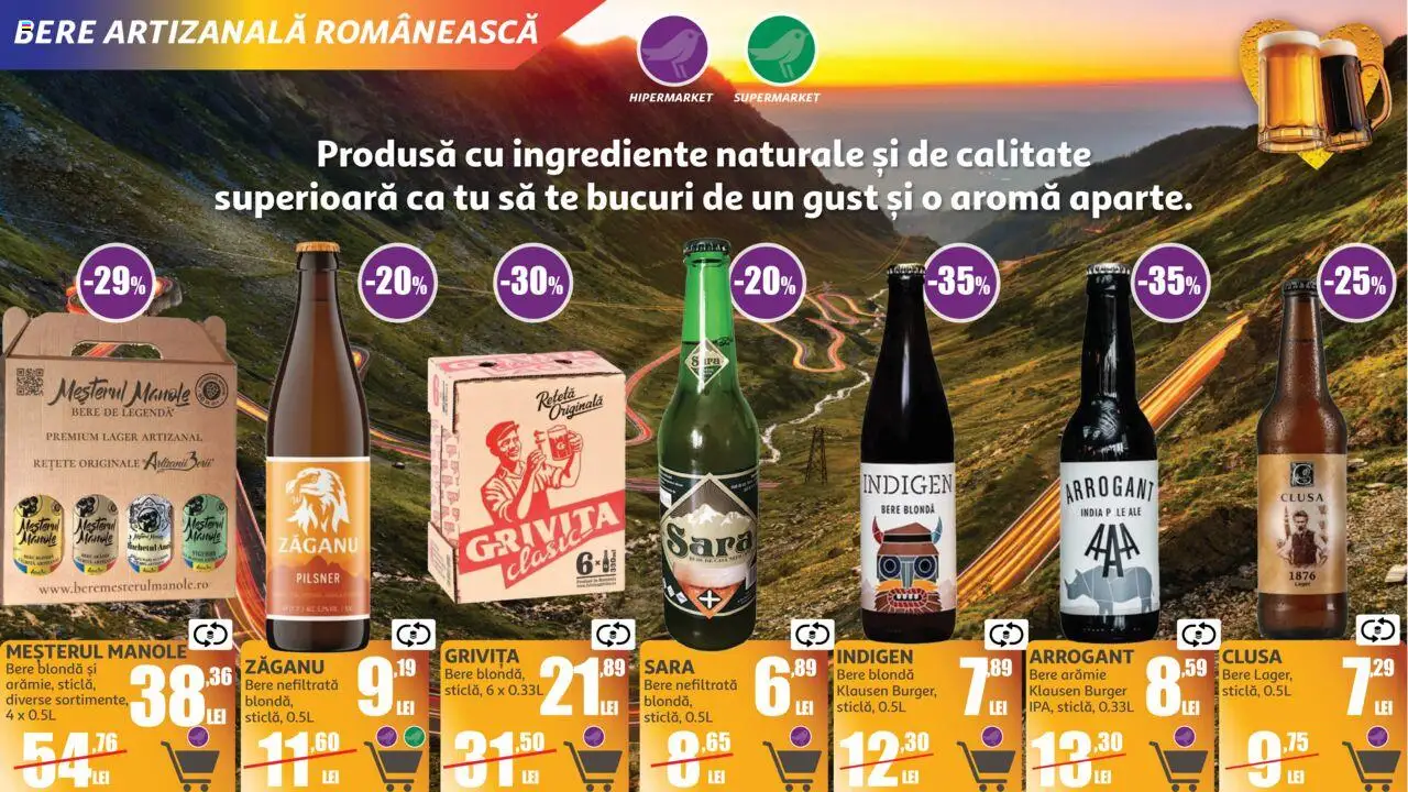 Catalog Auchan 11 Iunie - 14 Iulie 2025 | Pagina 13 | Produse: Bere, Burger