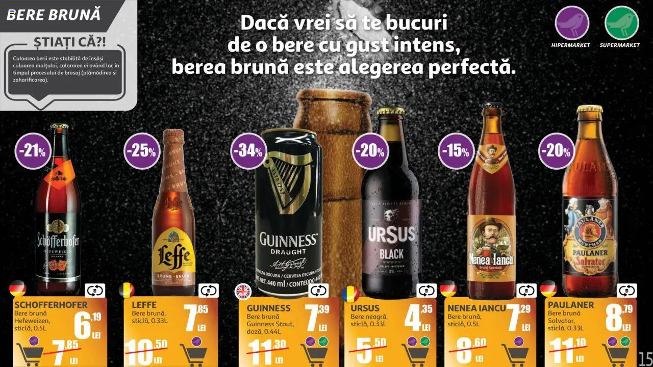Catalog Auchan 11 Iunie - 14 Iulie 2025 | Pagina 15 | Produse: Bere