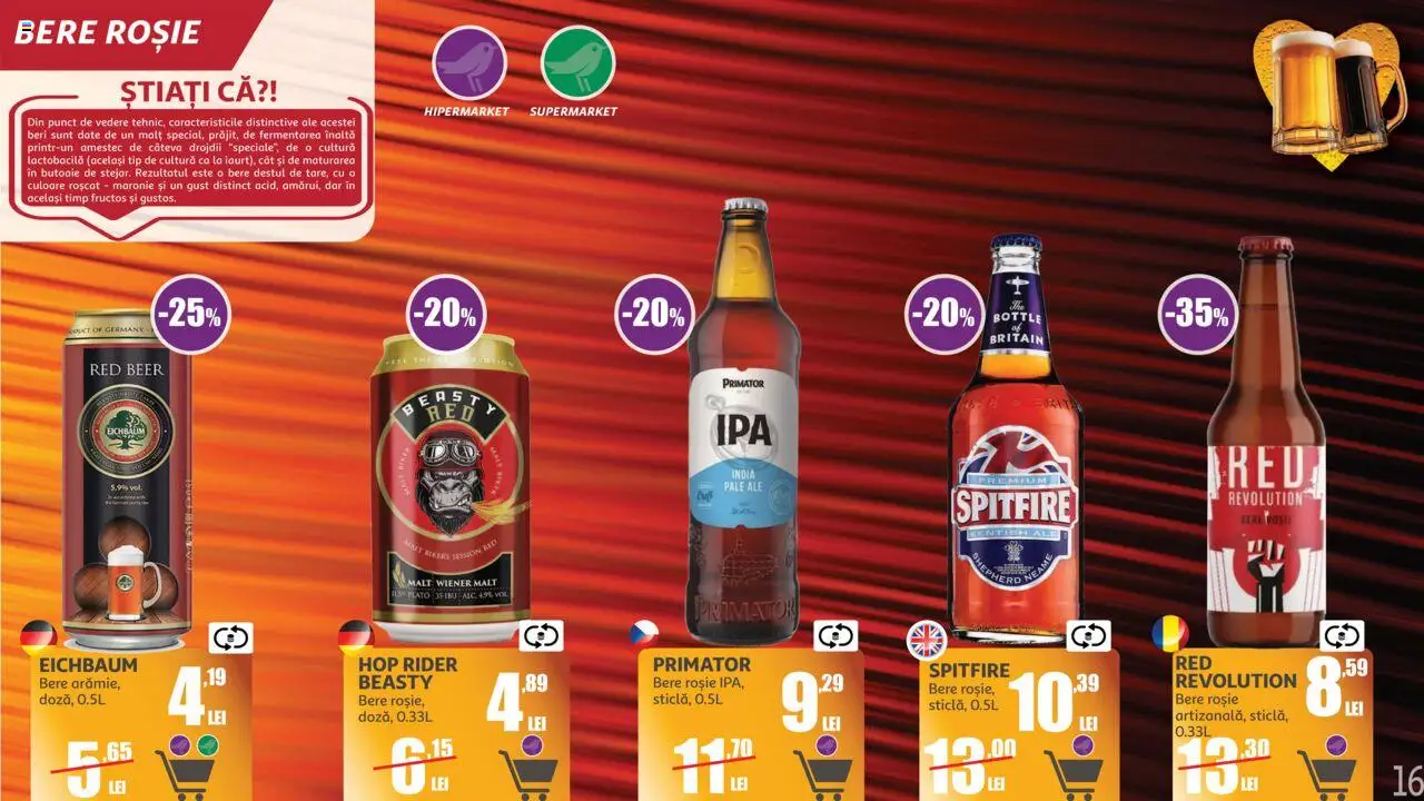 Catalog Auchan 11 Iunie - 14 Iulie 2025 | Pagina 16 | Produse: Bere