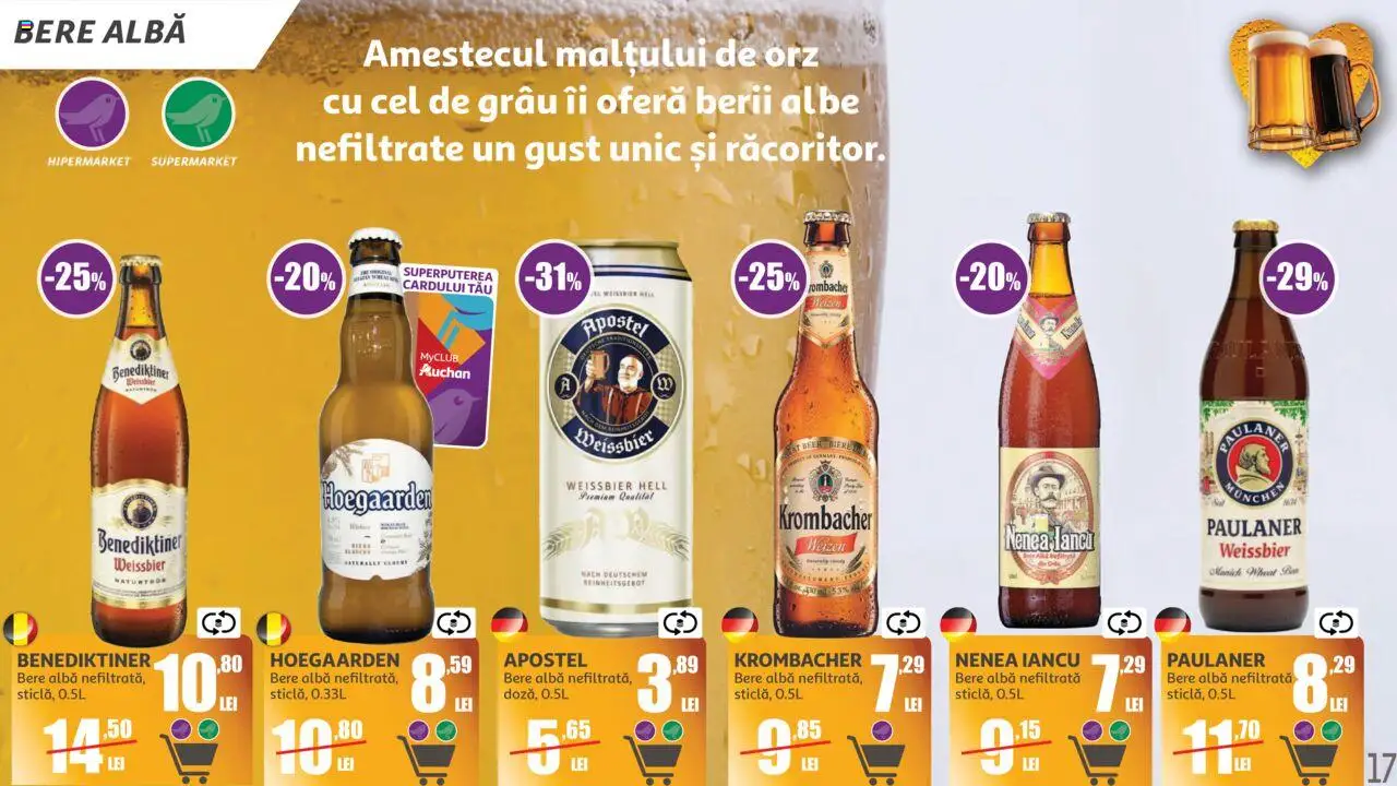 Catalog Auchan 11 Iunie - 14 Iulie 2025 | Pagina 17 | Produse: Bere