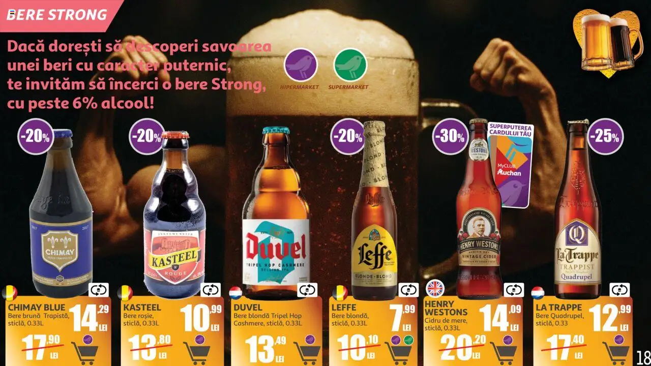 Catalog Auchan 11 Iunie - 14 Iulie 2025 | Pagina 18 | Produse: Bere, Pește