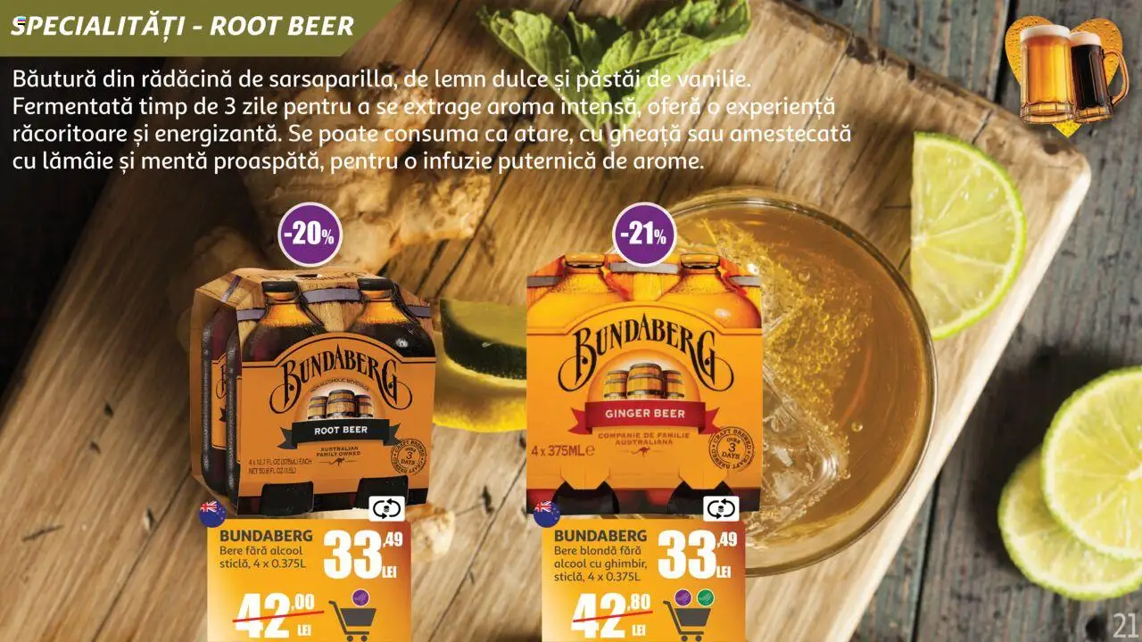 Catalog Auchan 11 Iunie - 14 Iulie 2025 | Pagina 21 | Produse: Bere, Lămâie