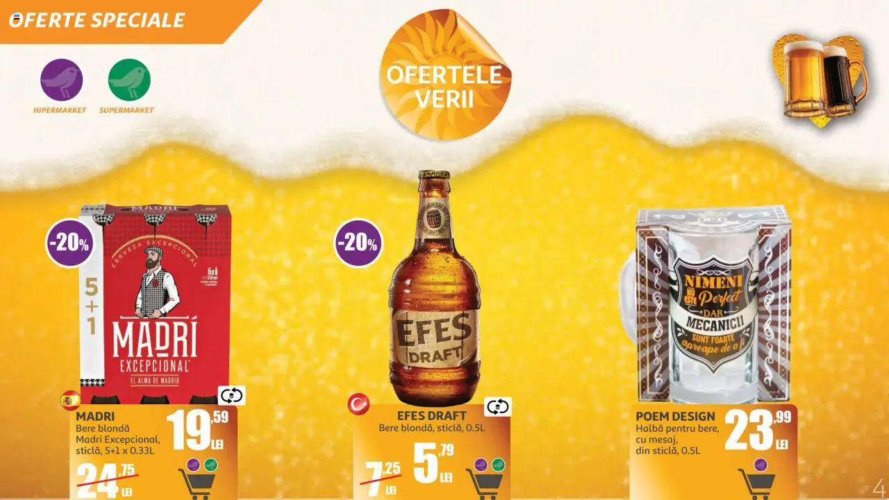 Catalog Auchan 11 Iunie - 14 Iulie 2025 | Pagina 4 | Produse: Bere