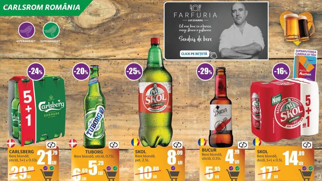 Catalog Auchan 11 Iunie - 14 Iulie 2025 | Pagina 9 | Produse: Bere