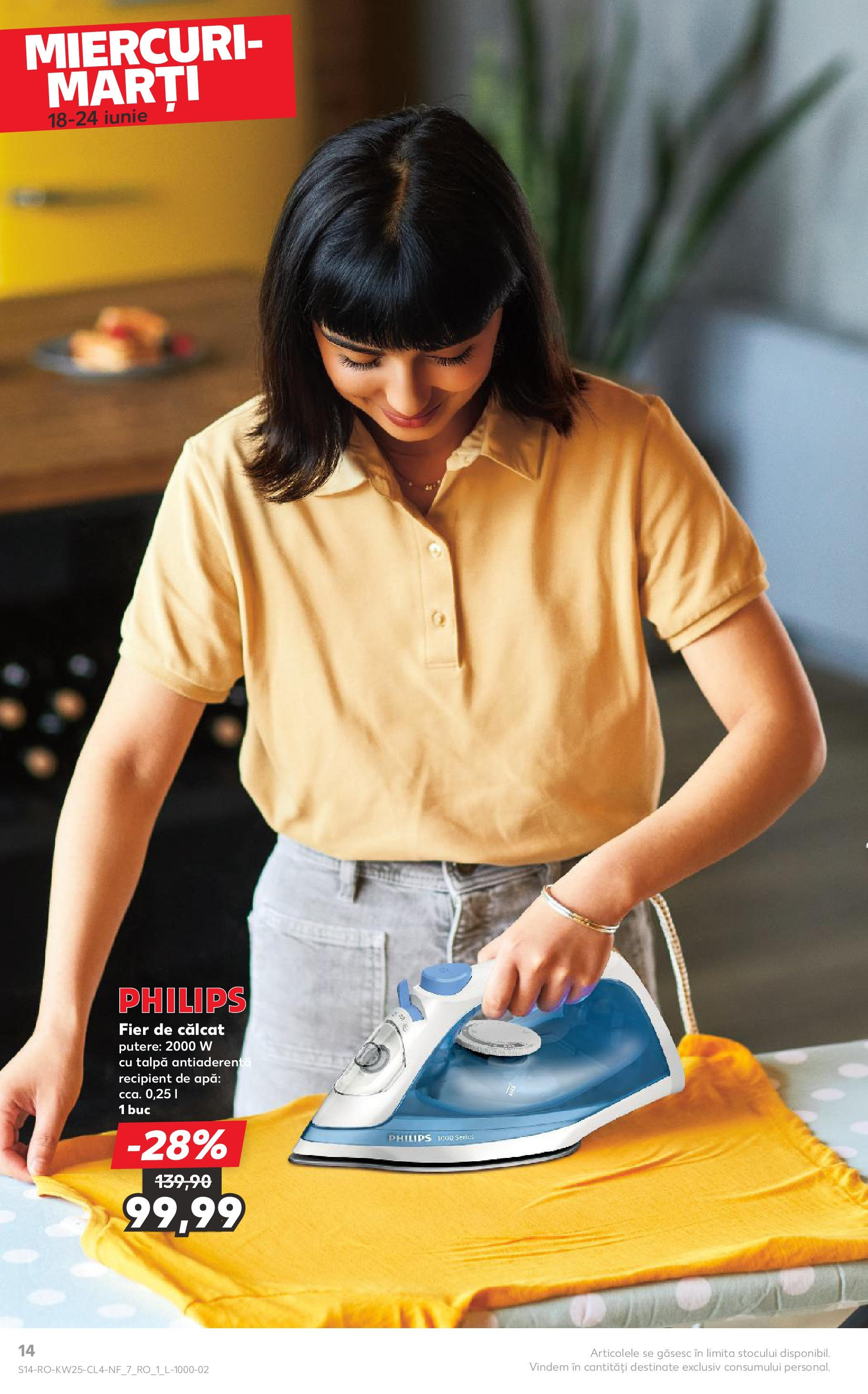 Catalog Kaufland 18 - 23 Iunie 2025 | Pagina 14 | Produse: Enginar, Fier de călcat, Apă