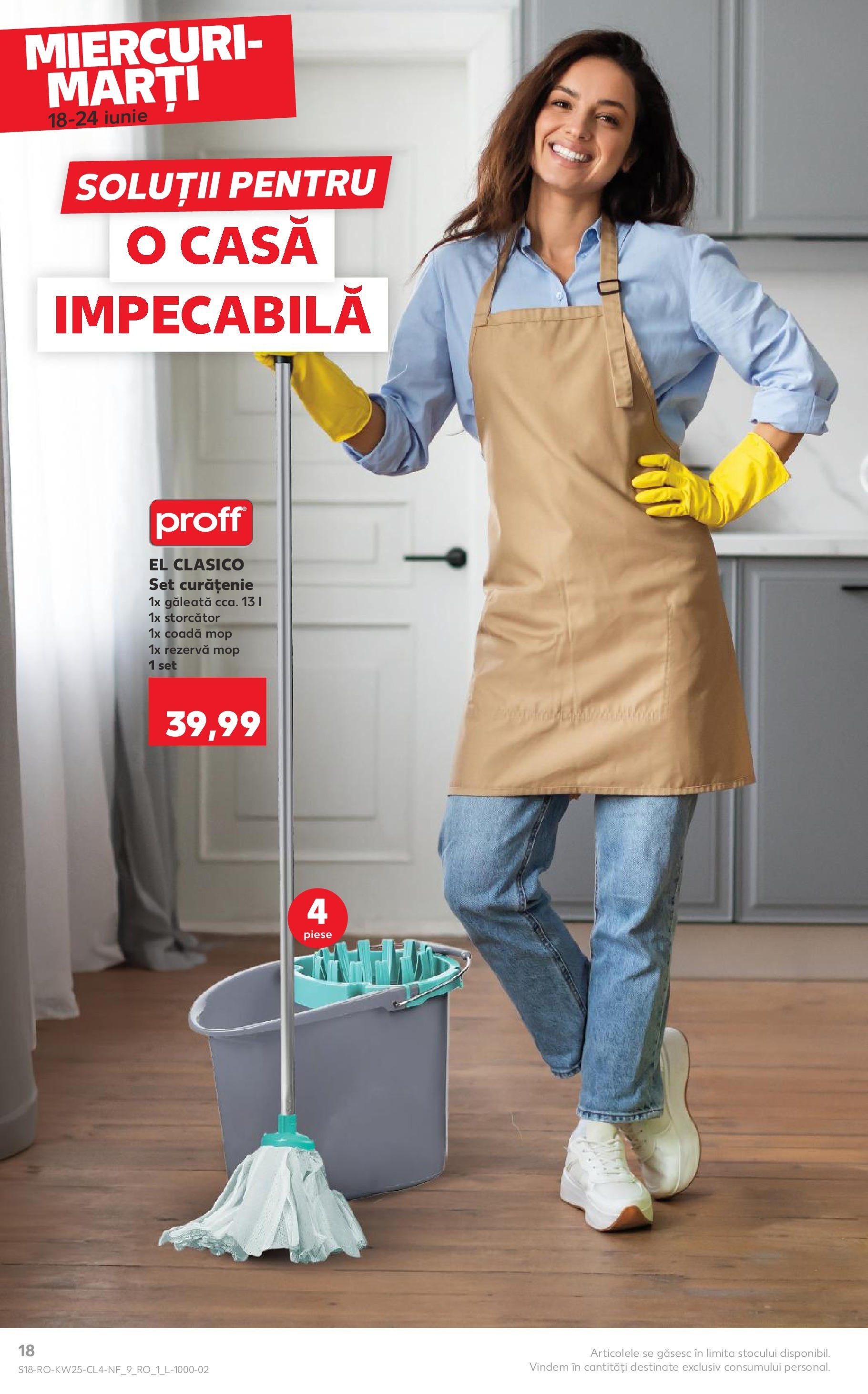 Catalog Kaufland 18 - 23 Iunie 2025 | Pagina 18 | Produse: Storcător, Mop
