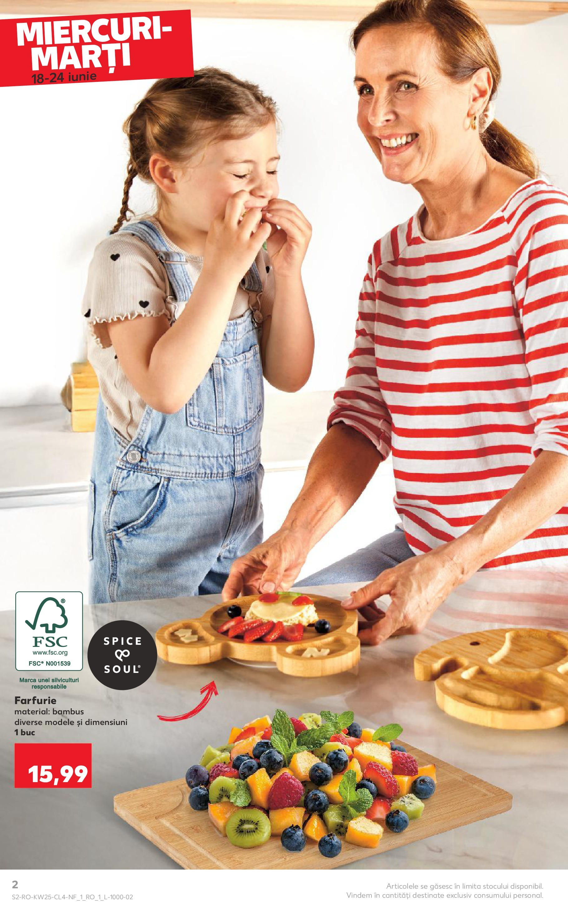 Catalog Kaufland 18 - 23 Iunie 2025 | Pagina 2 | Produse: Farfurie