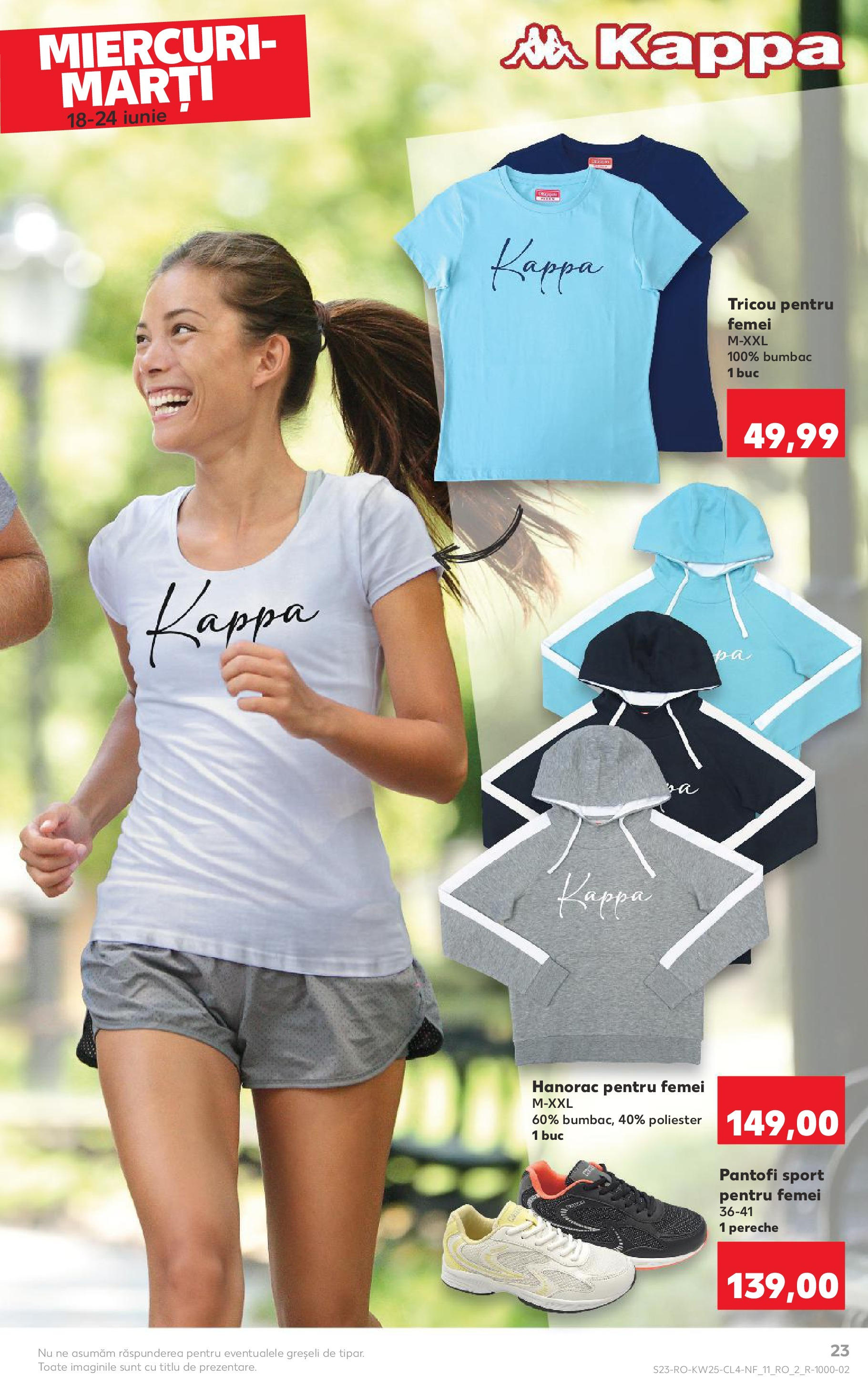 Catalog Kaufland 18 - 23 Iunie 2025 | Pagina 23 | Produse: Pantofi, Tricou, Keşe