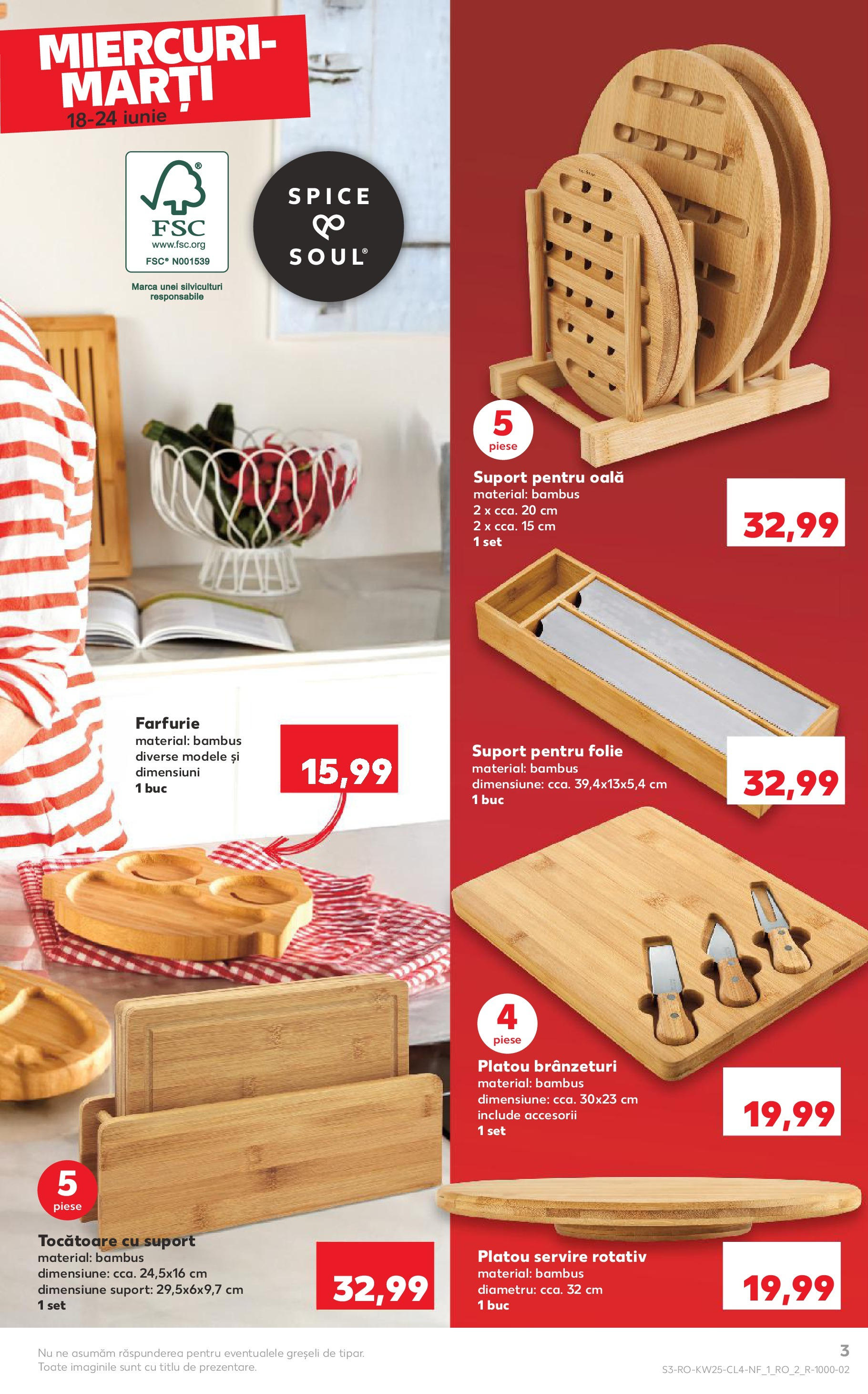 Catalog Kaufland 18 - 23 Iunie 2025 | Pagina 3 | Produse: Oală, Su sebili, Farfurie