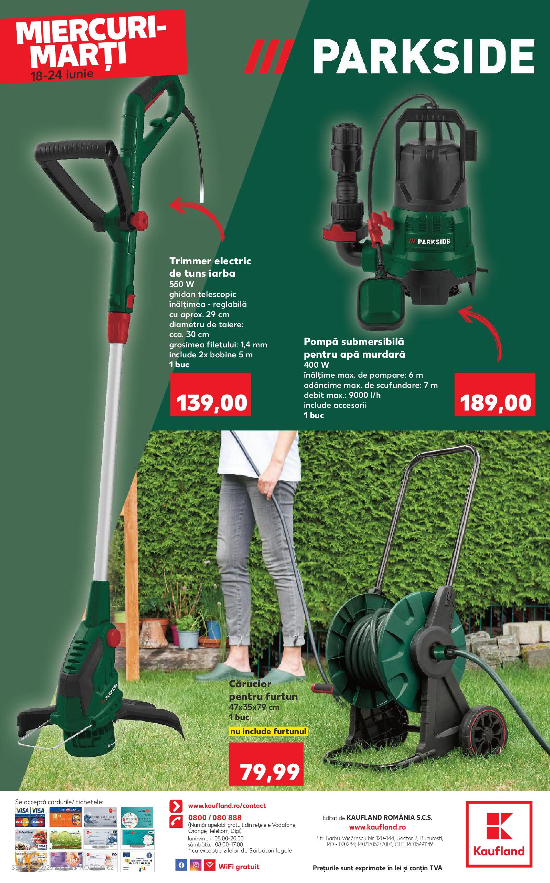 Catalog Kaufland 18 - 23 Iunie 2025 | Pagina 32 | Produse: Trimmer, Apă