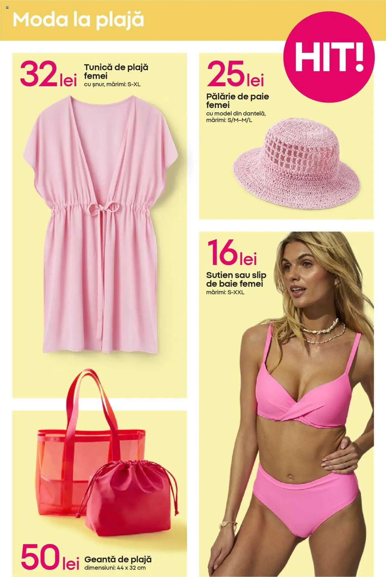 Catalog Pepco 19 Iunie - 1 Iulie 2025 | Pagina 3 | Produse: Pălărie, Geantă, Slip de baie, Sutien