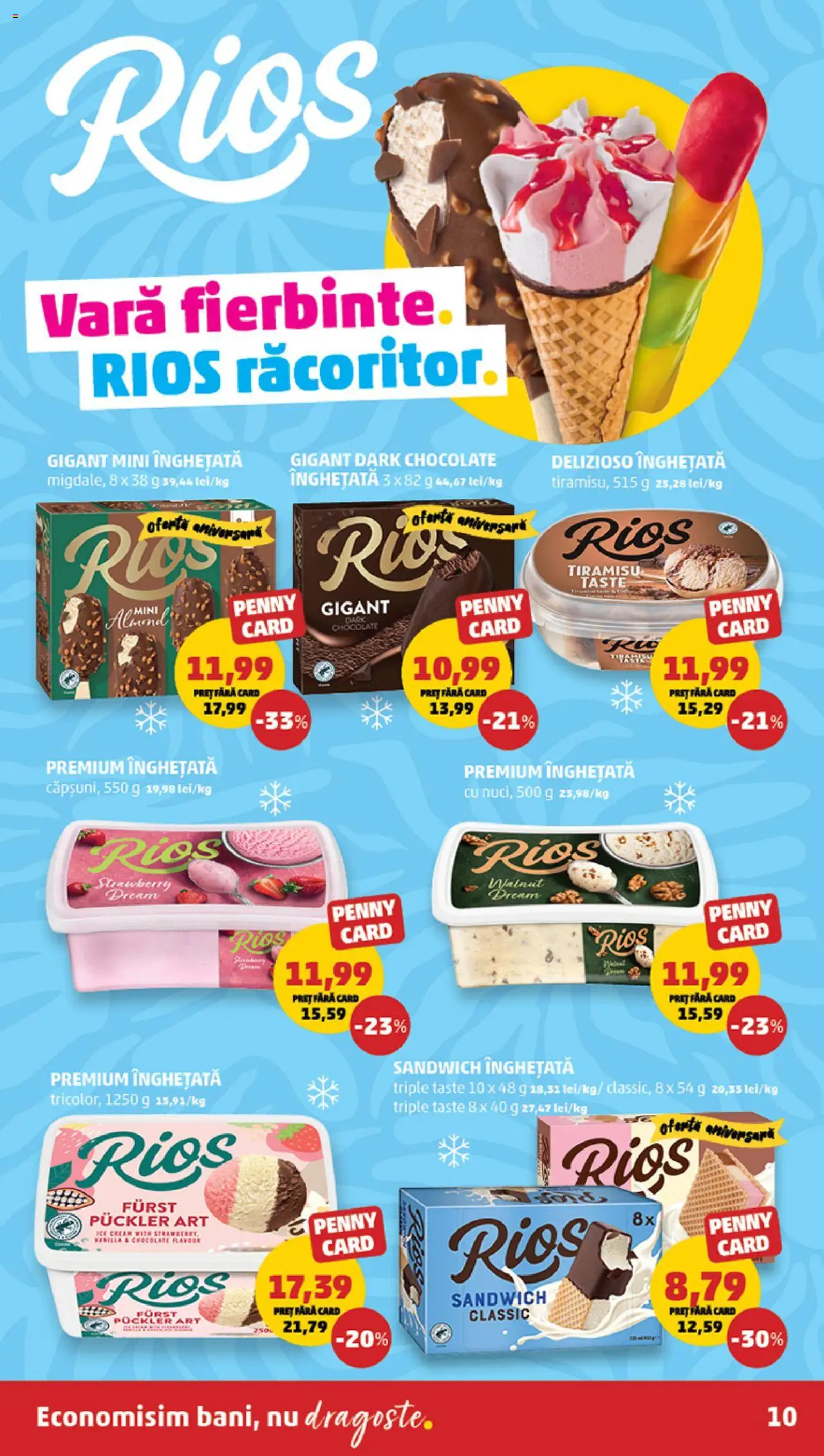Catalog PENNY Market 18 - 23 Iunie 2025 | Pagina 10 | Produse: Pară, Tiramisu, Înghețată