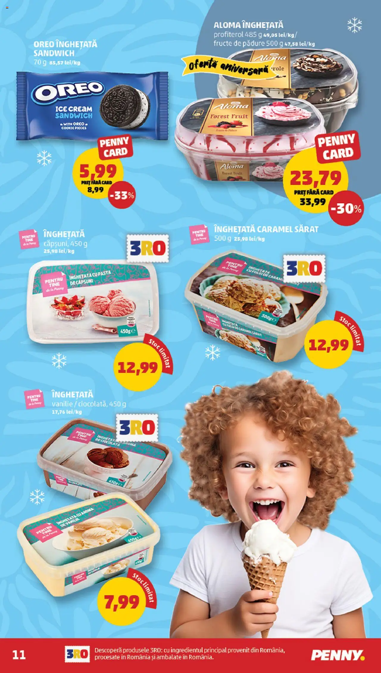 Catalog PENNY Market 18 - 23 Iunie 2025 | Pagina 11 | Produse: Fulgi, Înghețată, Fructe