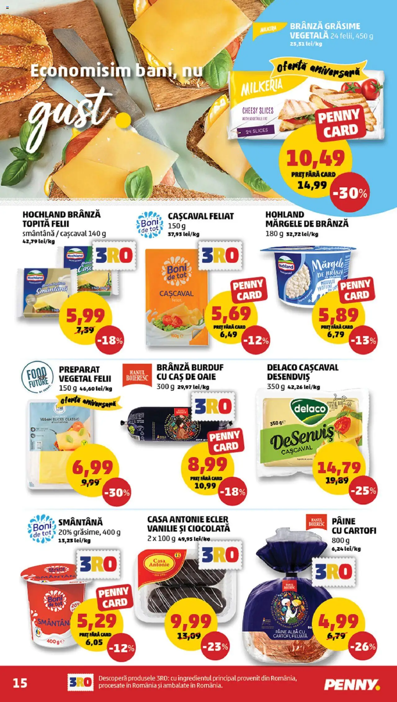 Catalog PENNY Market 18 - 23 Iunie 2025 | Pagina 15 | Produse: Light Kedi Konservesi, Masaüstü kılıfı, Cașcaval, Brânză