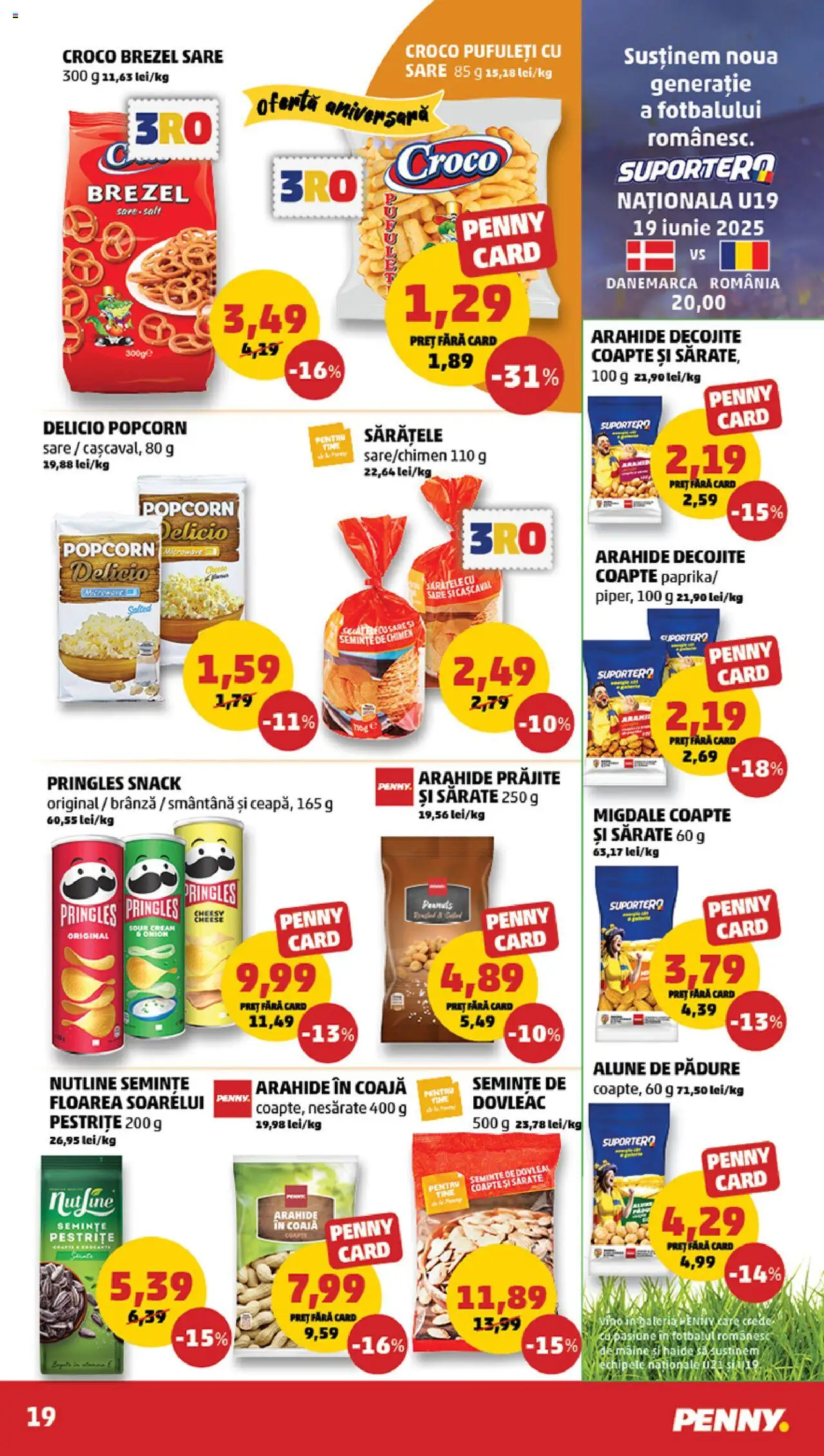 Catalog PENNY Market 18 - 23 Iunie 2025 | Pagina 19 | Produse: Dovleac, Alune, Bant, Sare