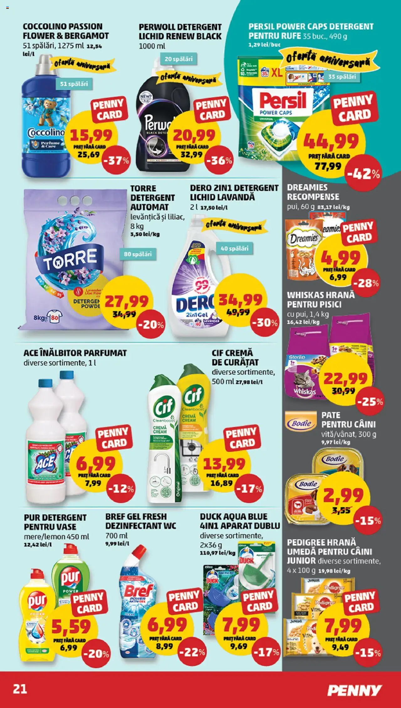 Catalog PENNY Market 18 - 23 Iunie 2025 | Pagina 21 | Produse: Pate, Cremă, Detergent