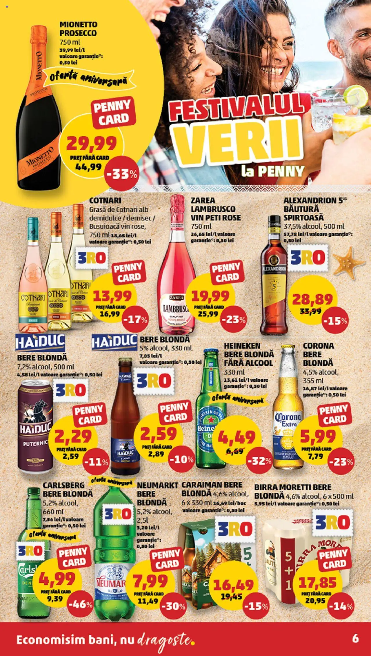 Catalog PENNY Market 18 - 23 Iunie 2025 | Pagina 6 | Produse: Pară, Prosecco, Vin, Bere