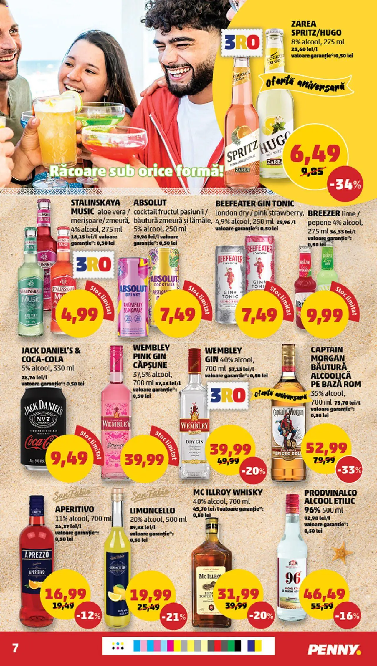 Catalog PENNY Market 18 - 23 Iunie 2025 | Pagina 7 | Produse: Lime, Zmeură, Aloe vera, Rom