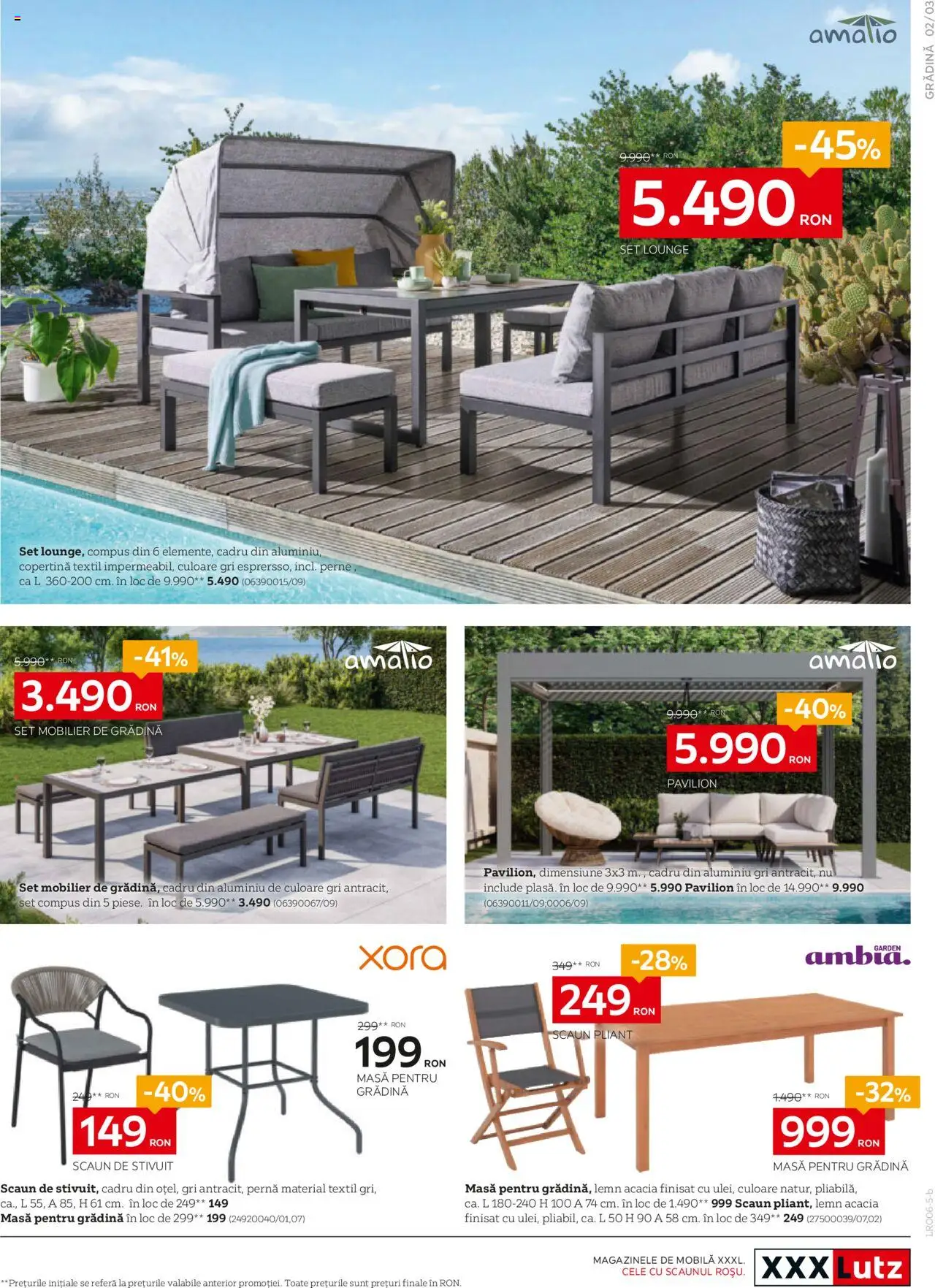 Catalog XXXLutz 16 - 28 Iunie 2025 | Pagina 3 | Produse: Copertină, Masă, Scaun, Onion