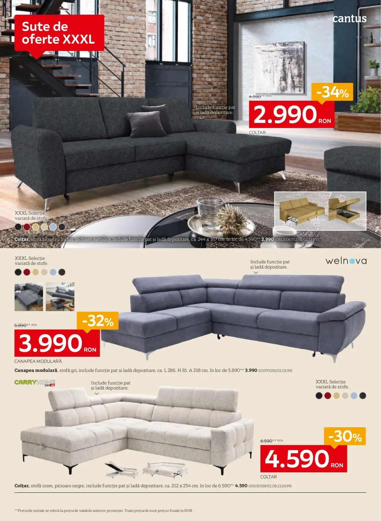 Catalog XXXLutz 16 - 28 Iunie 2025 | Pagina 8 | Produse: Pat, Canapea, Colțar