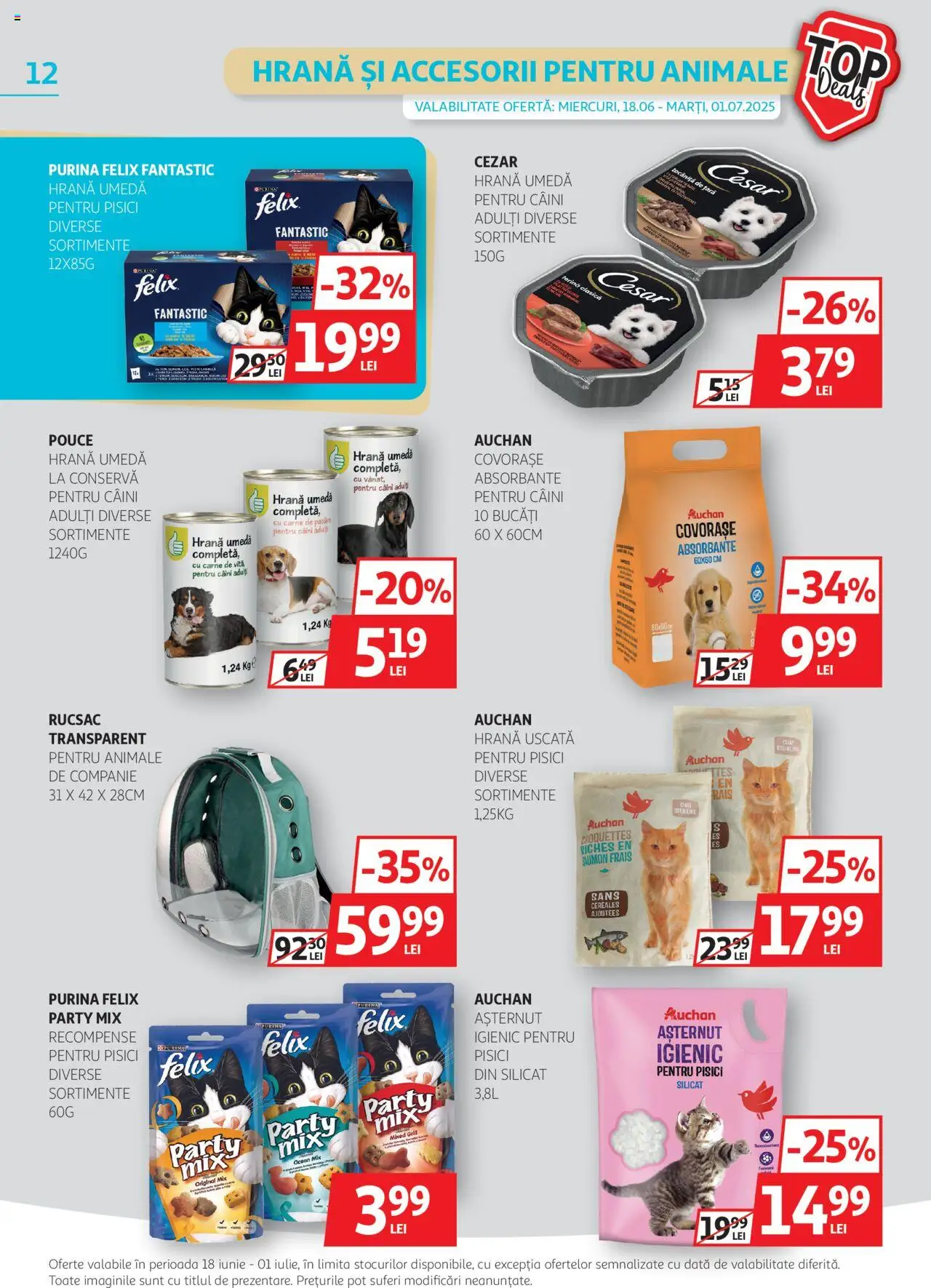 Catalog Auchan 18 - 30 Iunie 2025 | Pagina 12 | Produse: Grill, Absorbante, Rucsac