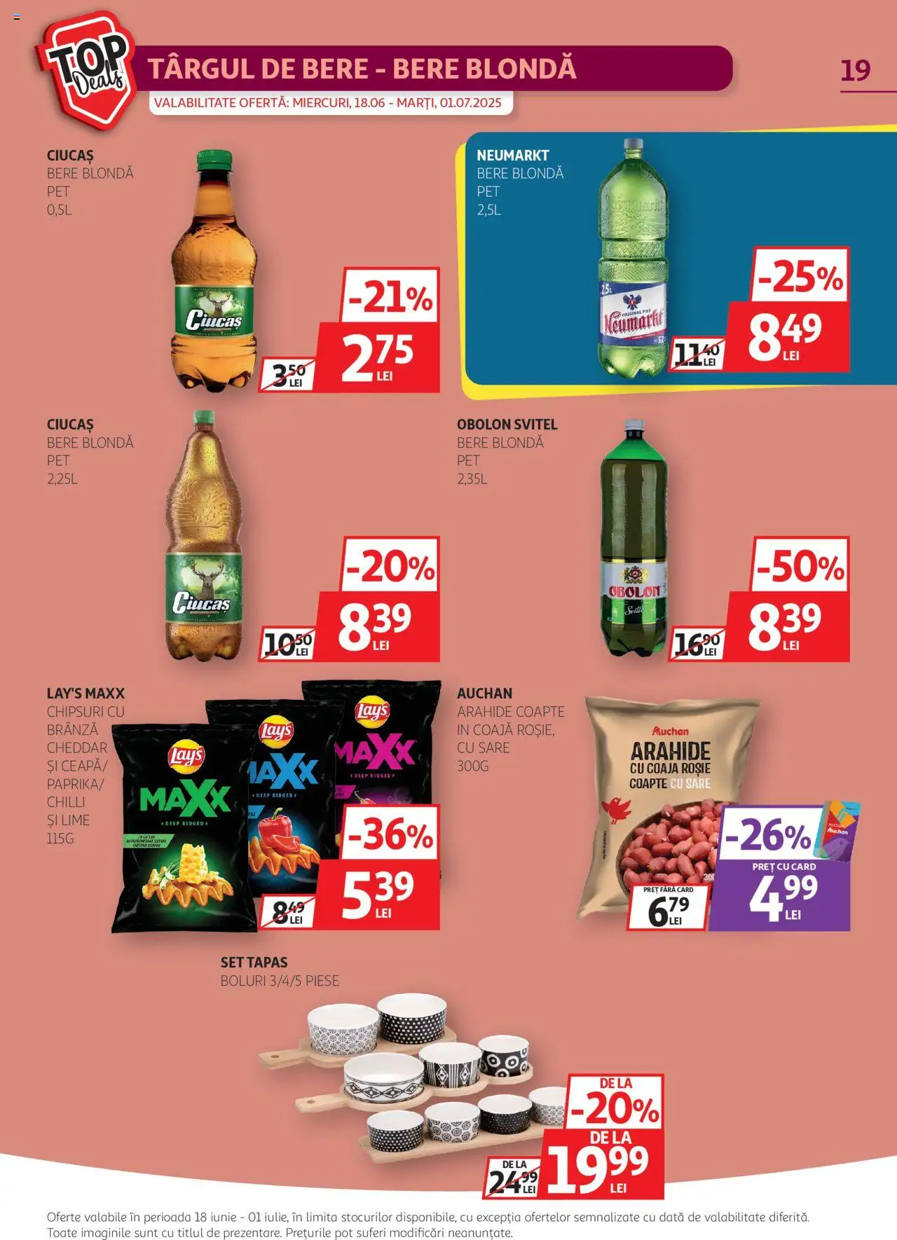 Catalog Auchan 18 - 30 Iunie 2025 | Pagina 19 | Produse: Lime, Brânză, Chipsuri, Sare