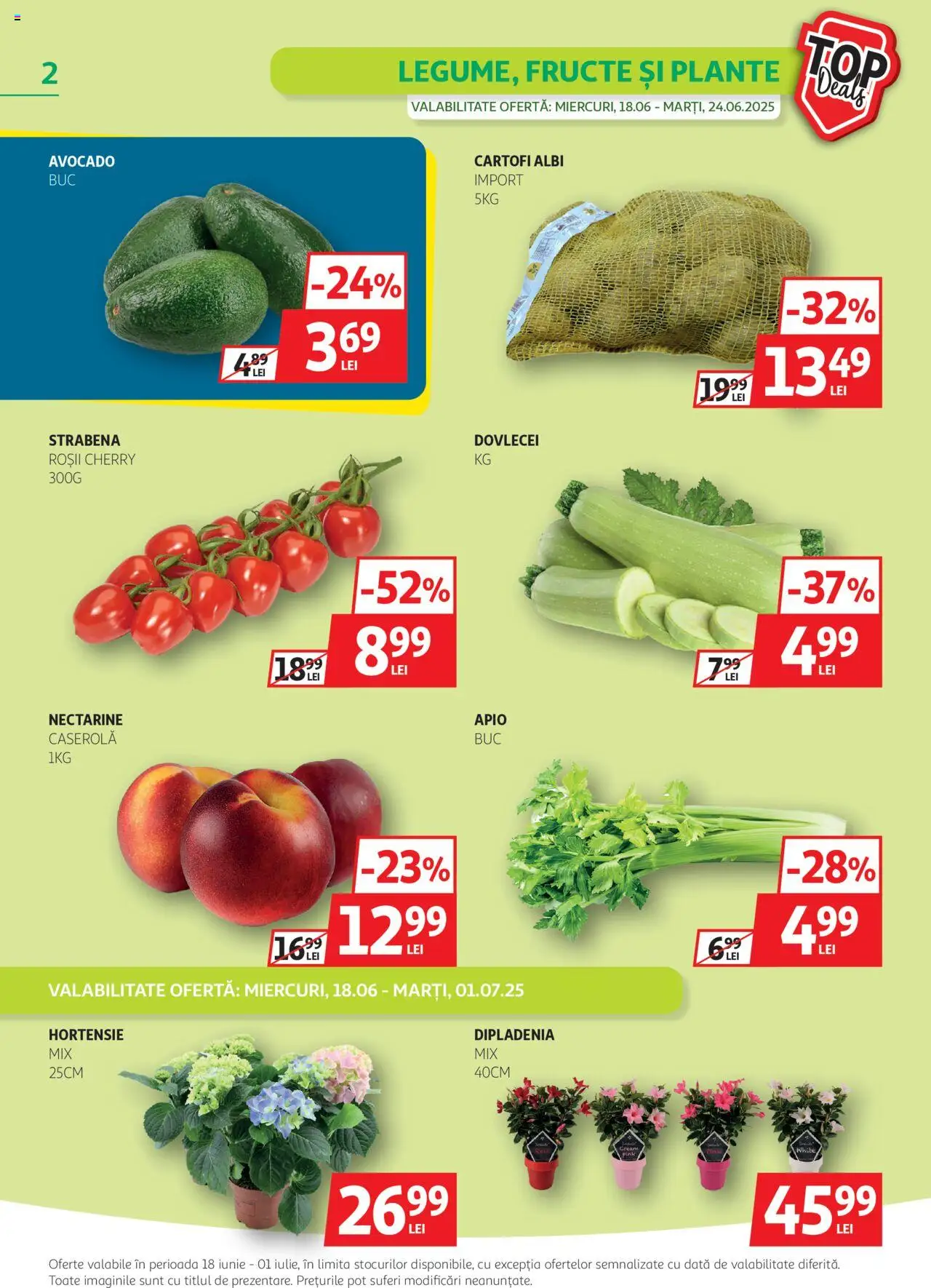 Catalog Auchan 18 - 30 Iunie 2025 | Pagina 2 | Produse: Temizlik kovası, Roșii, Avocado, Cartofi
