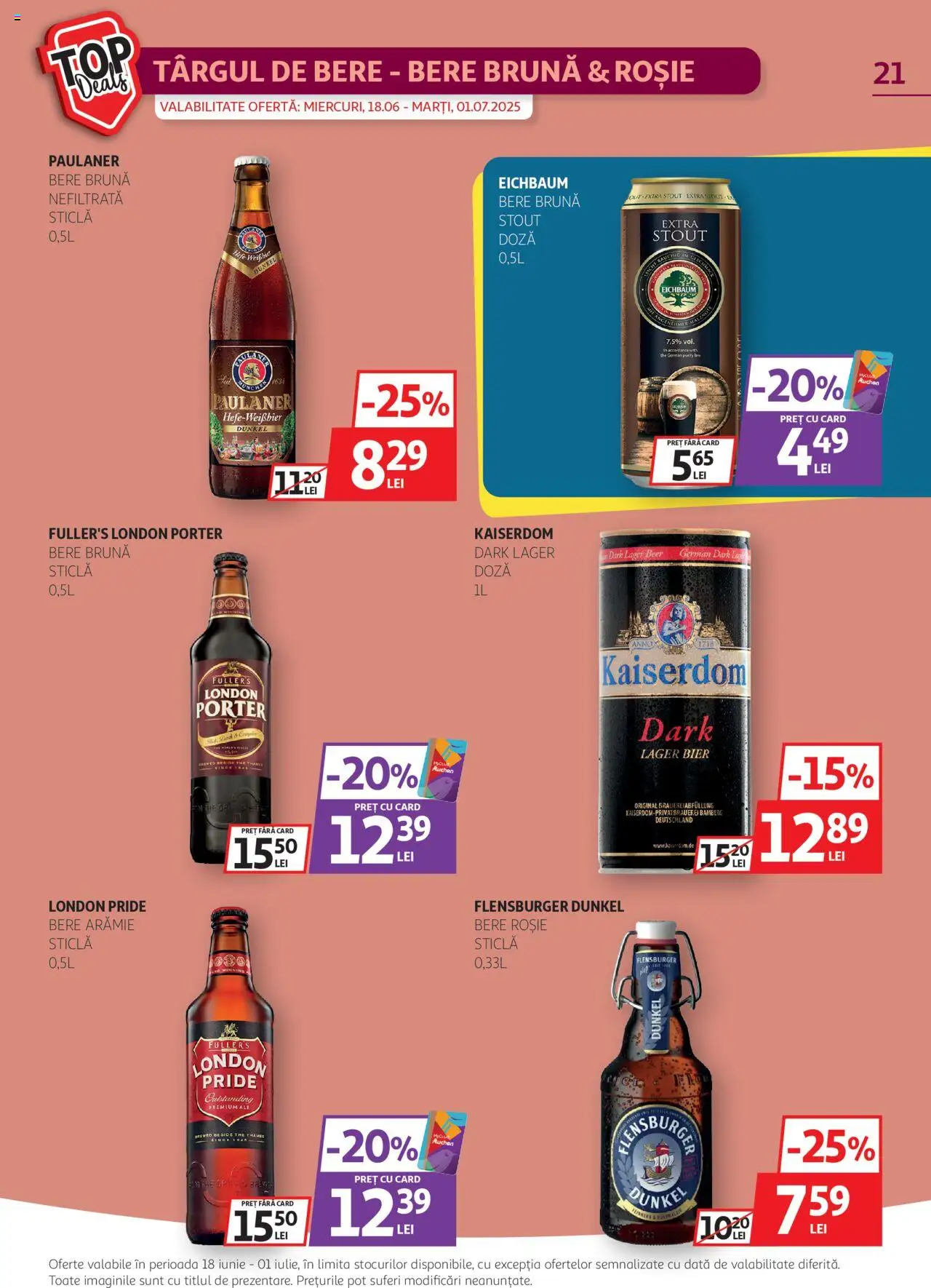 Catalog Auchan 18 - 30 Iunie 2025 | Pagina 21 | Produse: Bere