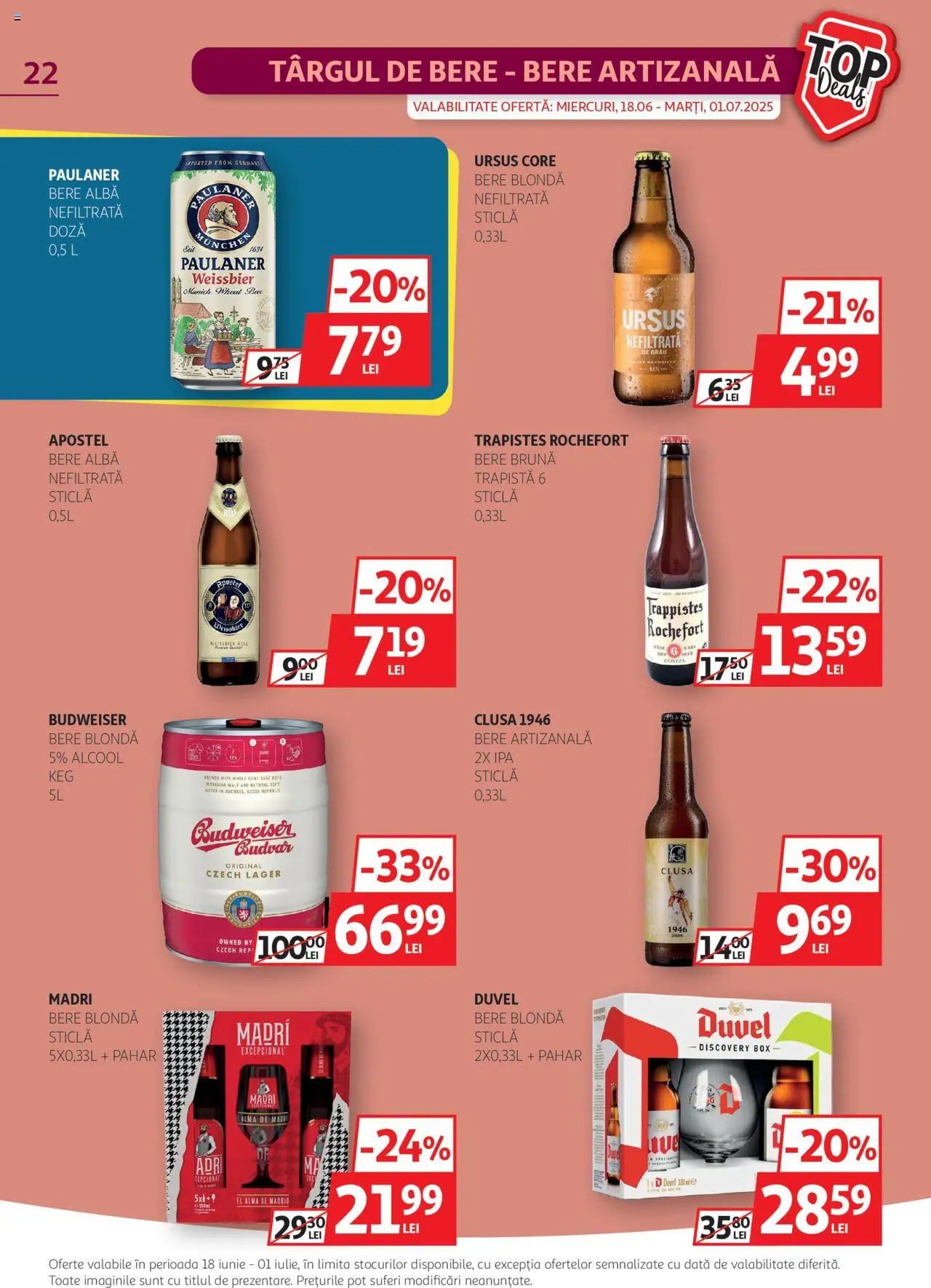 Catalog Auchan 18 - 30 Iunie 2025 | Pagina 22 | Produse: Bere