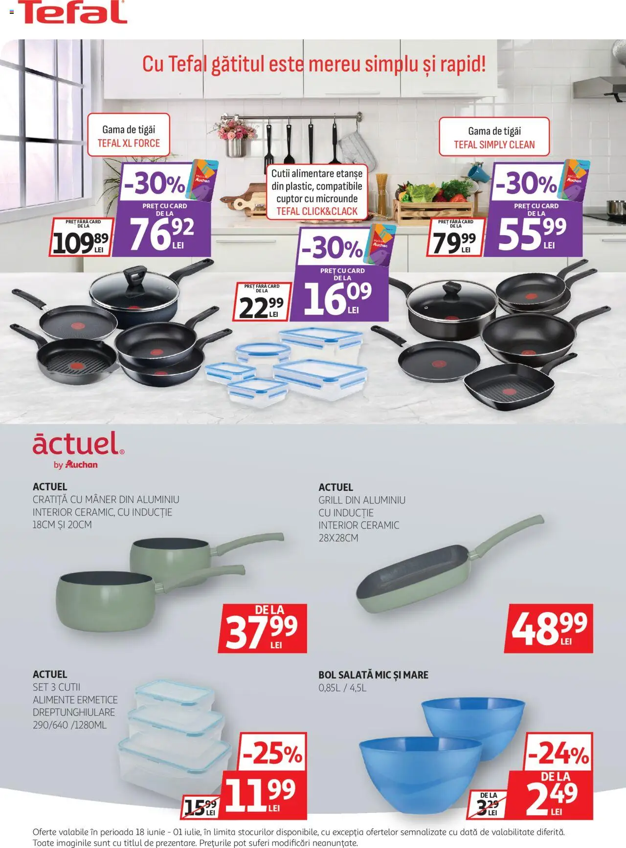 Catalog Auchan 18 - 30 Iunie 2025 | Pagina 23 | Produse: Pomelo, Cuptor Cu Microunde, Bol, Salată