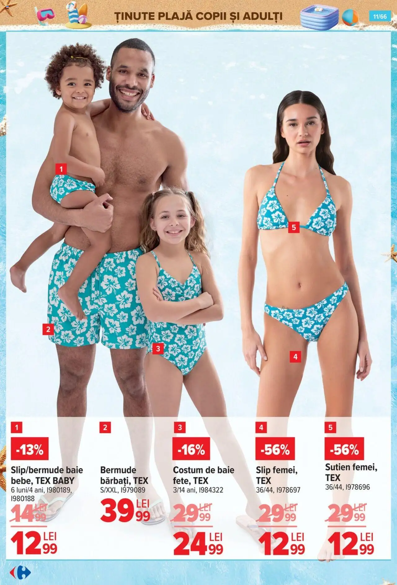 Catalog Carrefour 18 - 30 Iunie 2025 | Pagina 11 | Produse: Sutien, Costum de baie, Costum, Slip
