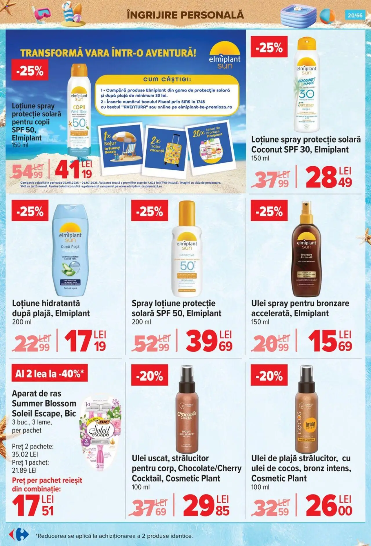 Catalog Carrefour 18 - 30 Iunie 2025 | Pagina 20 | Produse: Body, Ulei, Protecție solară, Cocktail