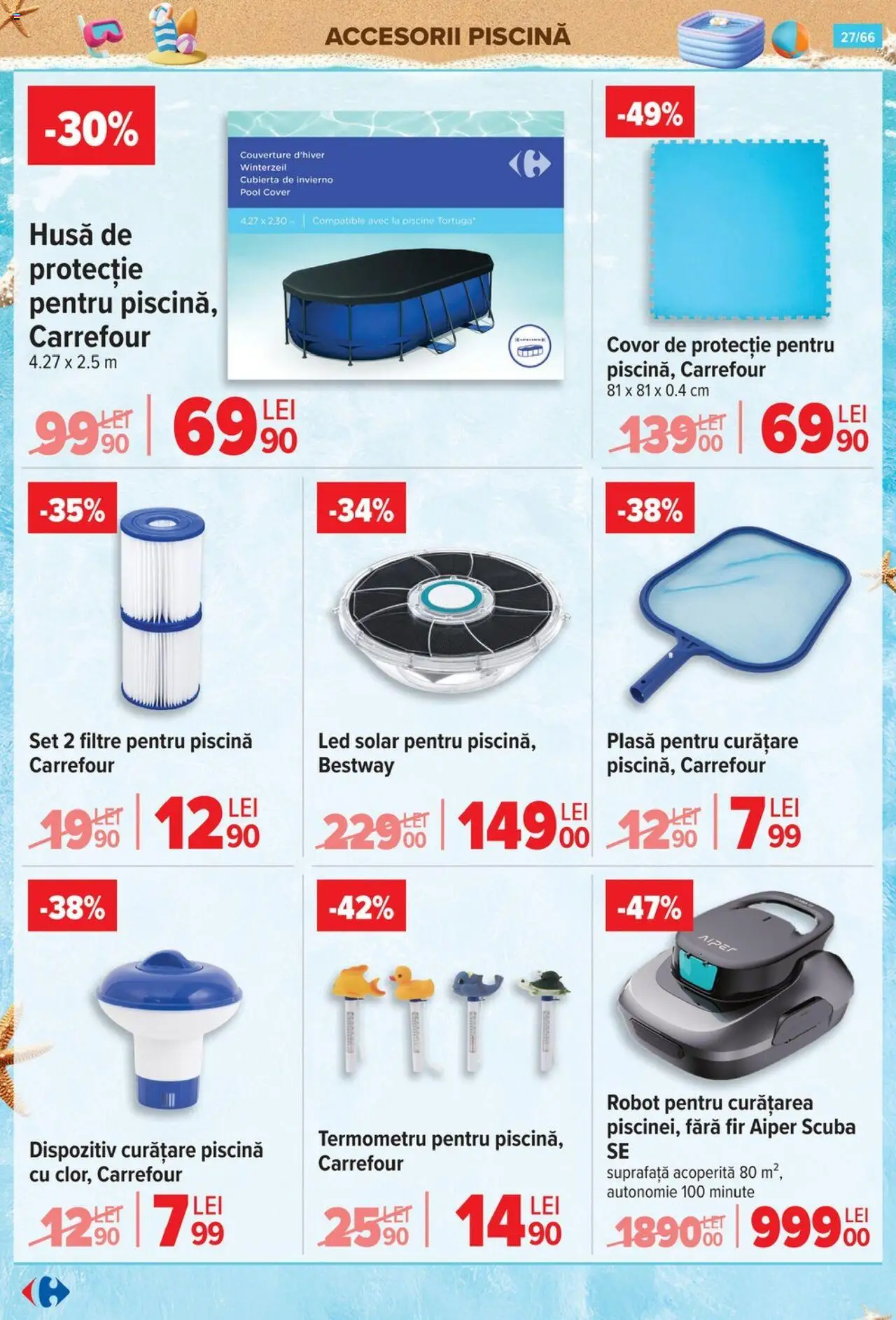 Catalog Carrefour 18 - 30 Iunie 2025 | Pagina 27 | Produse: Termometru, Robot, Piscină, Babak