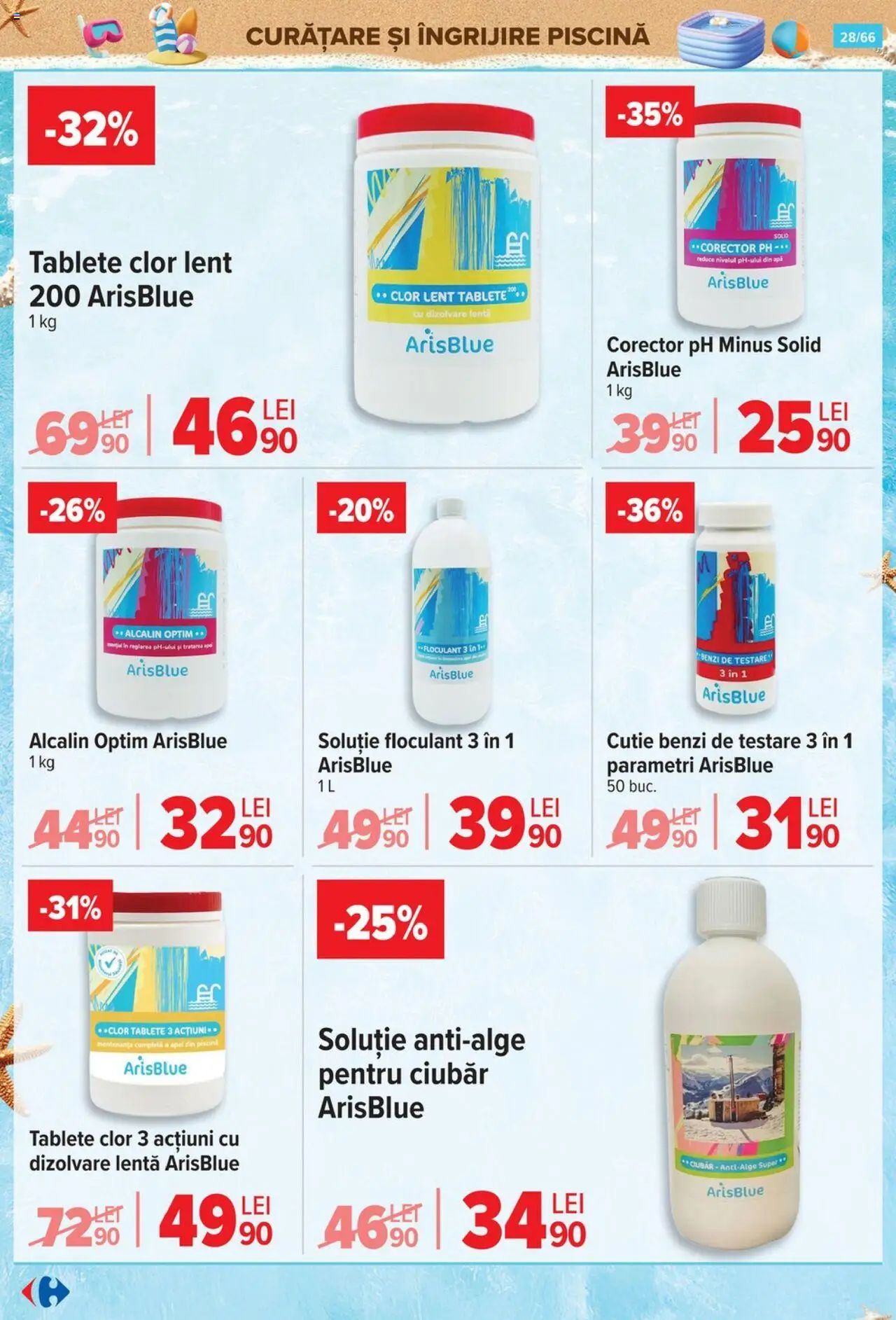 Catalog Carrefour 18 - 30 Iunie 2025 | Pagina 28 | Produse: Piscină, Cutie, Apă