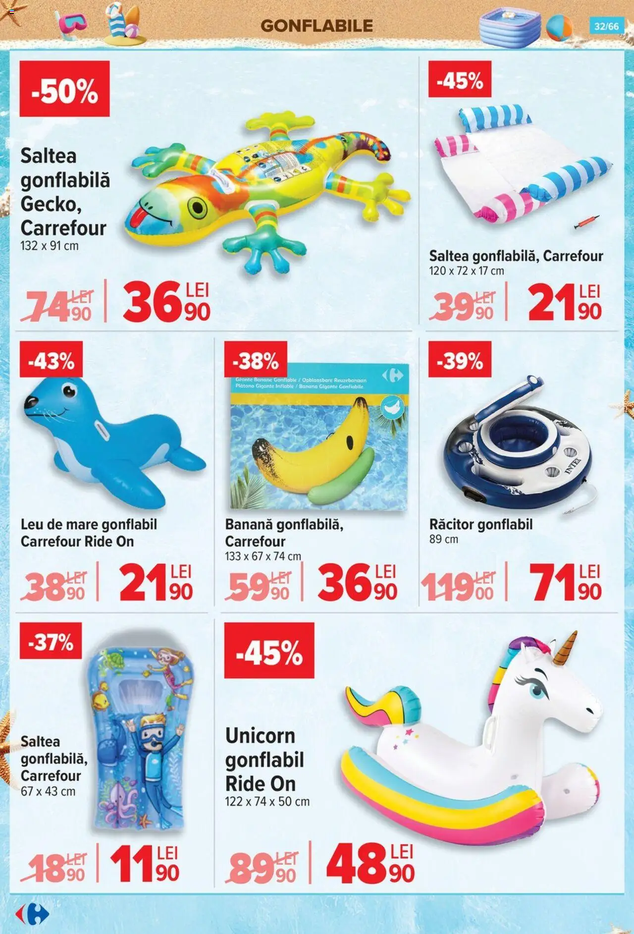 Catalog Carrefour 18 - 30 Iunie 2025 | Pagina 32 | Produse: Saltea, Saltea gonflabilă, Banane