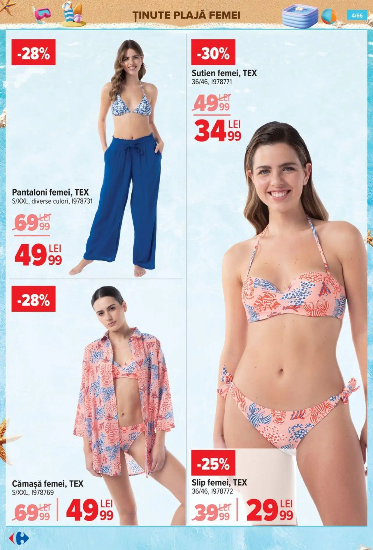Catalog Carrefour 18 - 30 Iunie 2025 | Pagina 4 | Produse: Pantaloni, Sutien, Slip