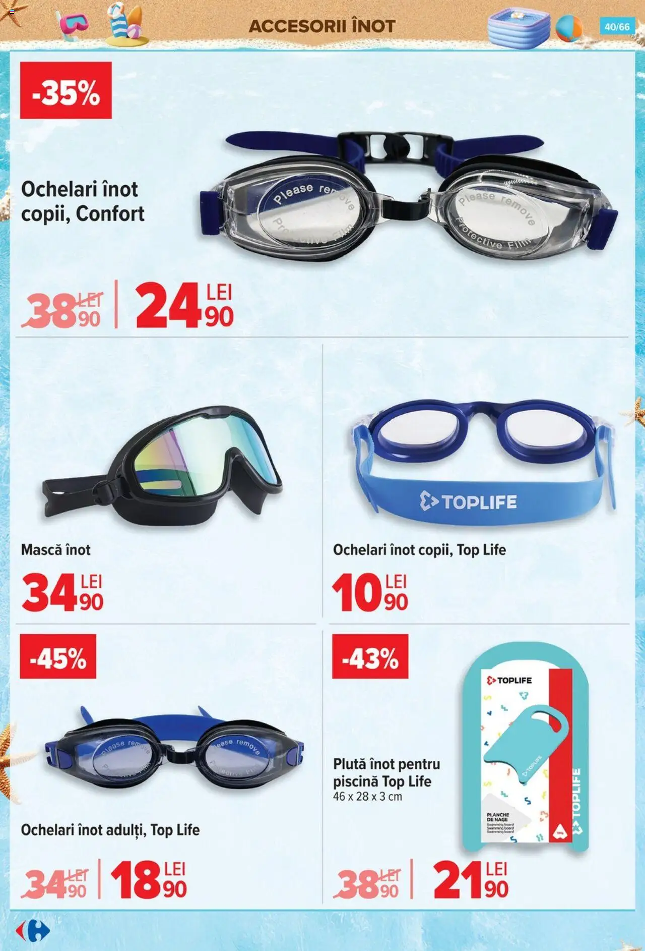 Catalog Carrefour 18 - 30 Iunie 2025 | Pagina 40 | Produse: Ochelari, Top, Piscină