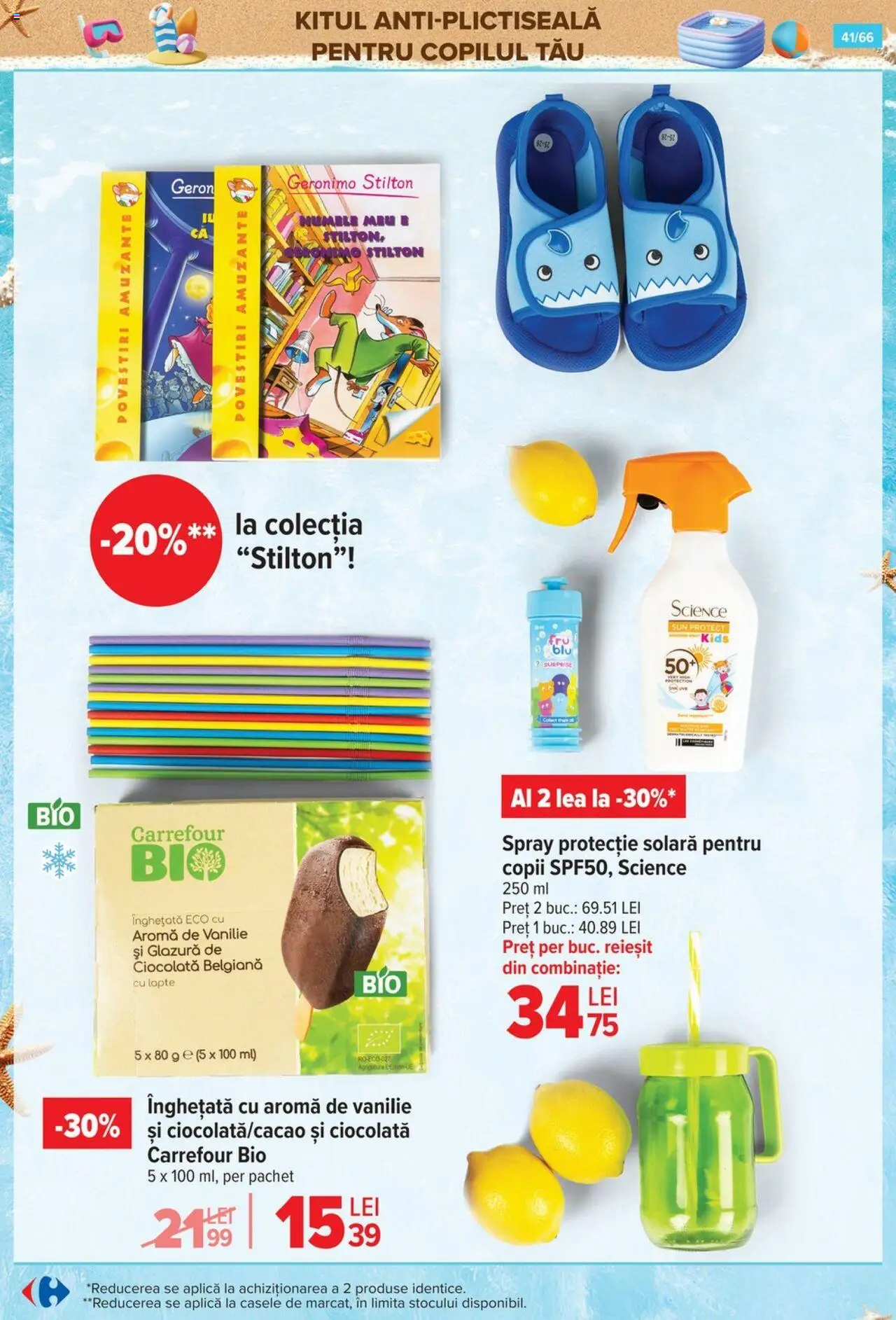 Catalog Carrefour 18 - 30 Iunie 2025 | Pagina 41 | Produse: Şerit ödül, Ciocolată, Protecție solară, Înghețată