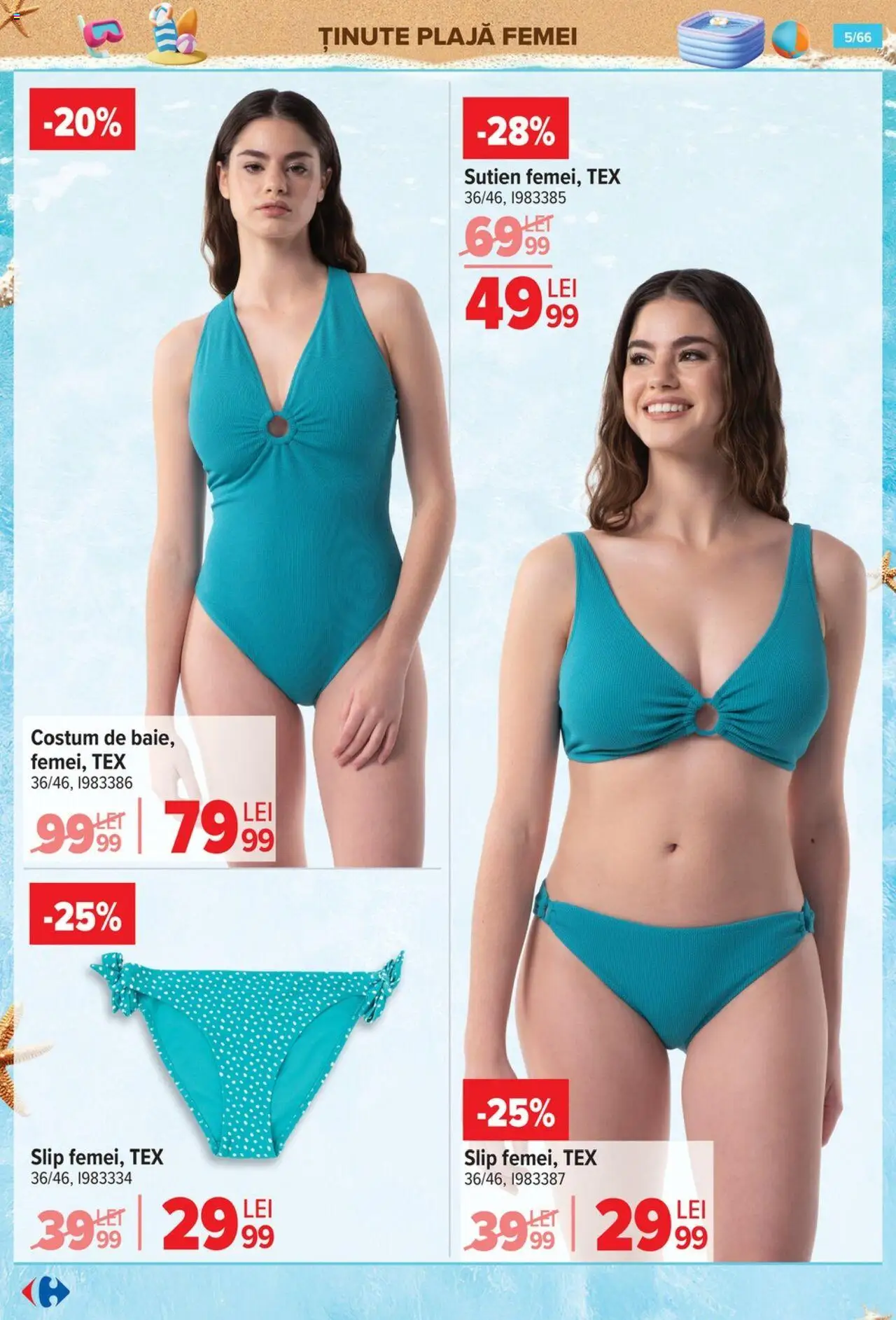 Catalog Carrefour 18 - 30 Iunie 2025 | Pagina 5 | Produse: Sutien, Costum, Slip