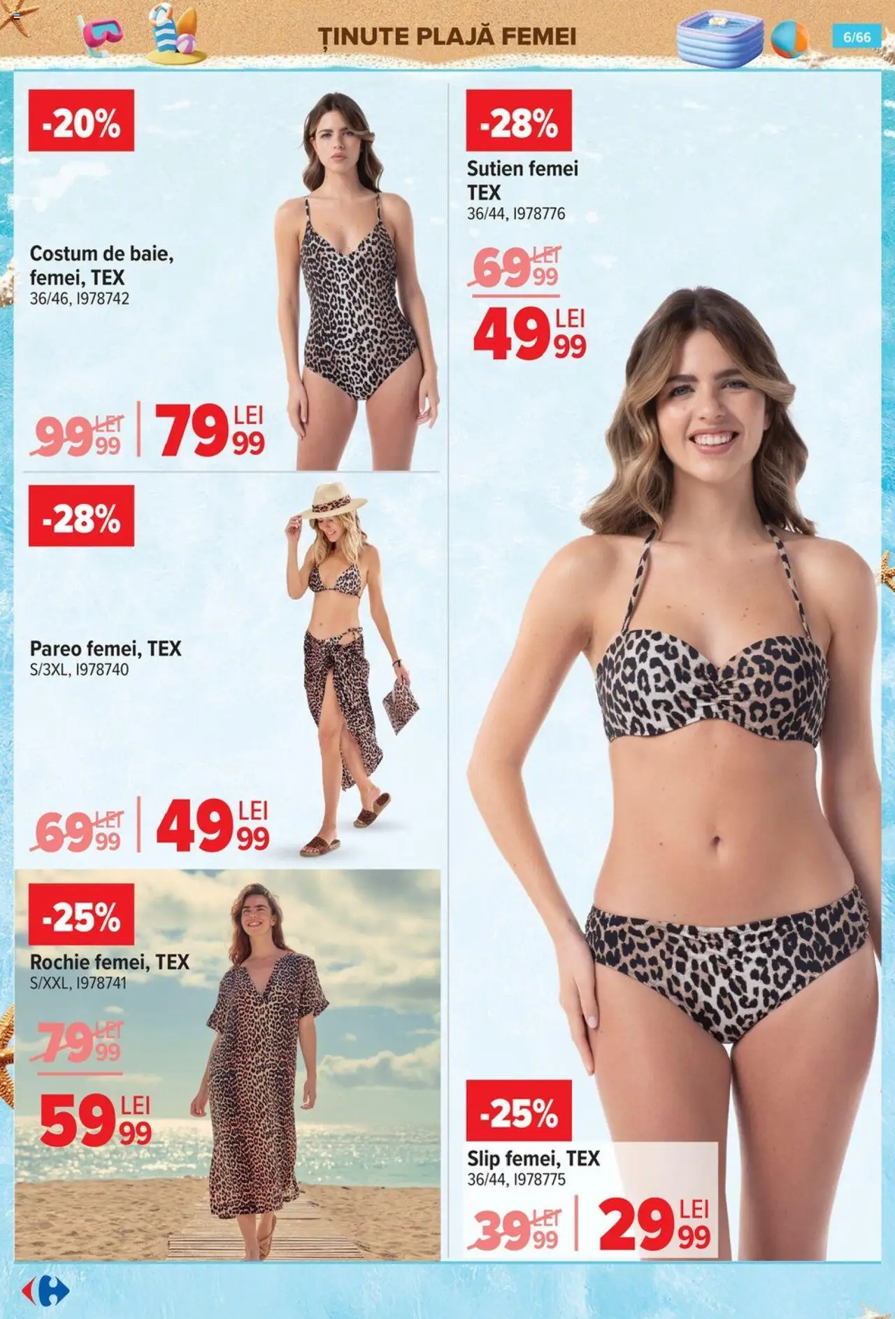 Catalog Carrefour 18 - 30 Iunie 2025 | Pagina 6 | Produse: Rochie, Sutien, Costum, Slip