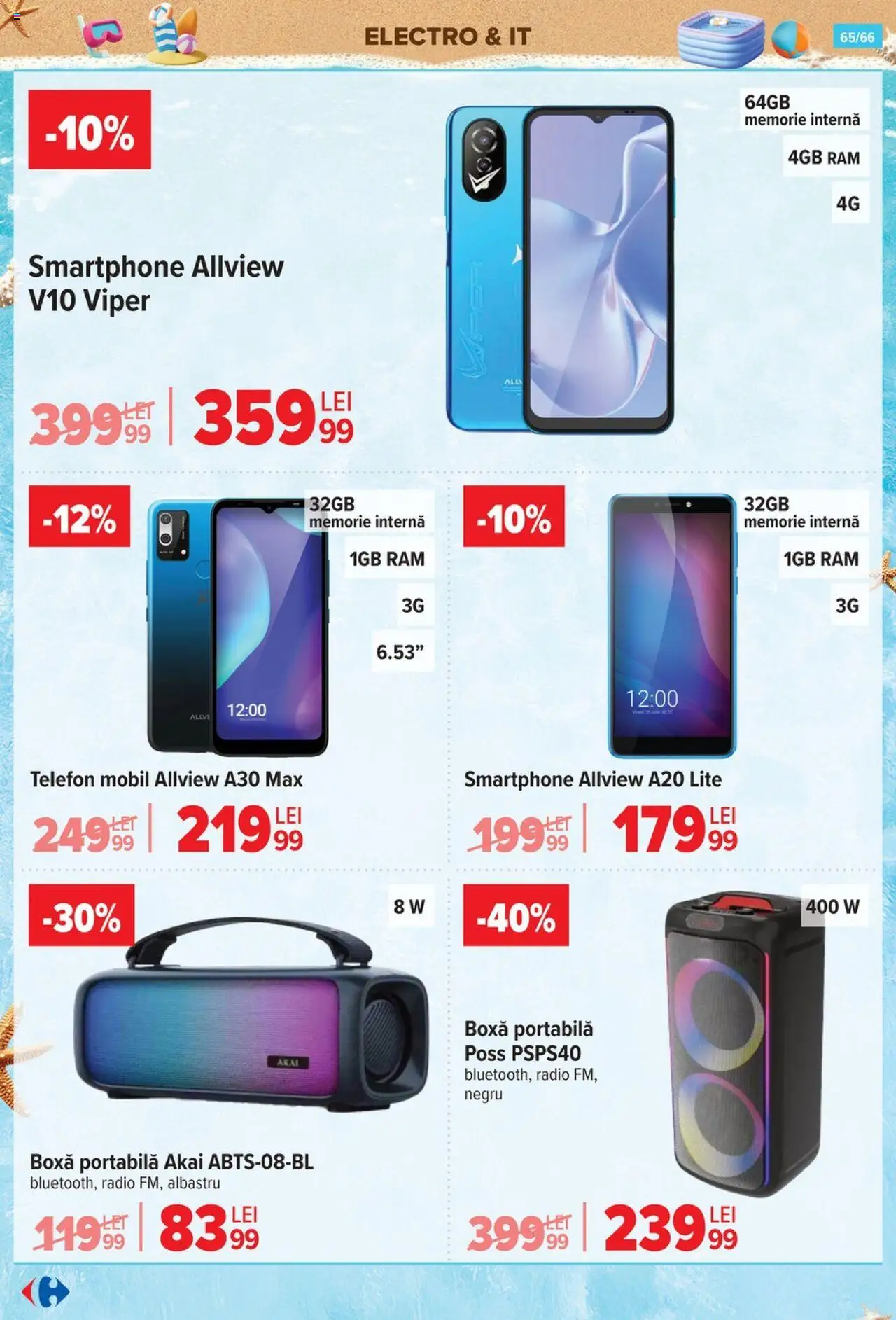 Catalog Carrefour 18 - 30 Iunie 2025 | Pagina 65 | Produse: Smartphone, Memorie, Radio, Boxă portabilă