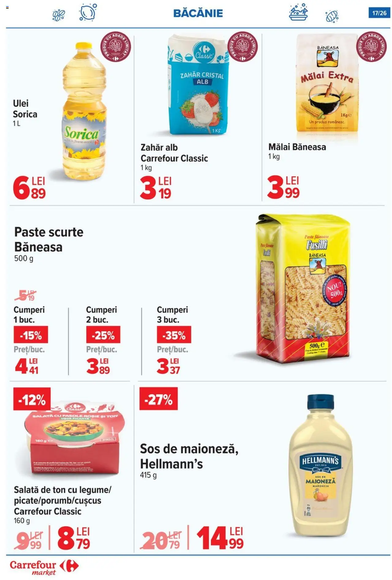 Catalog Carrefour 18 - 23 Iunie 2025 | Pagina 17 | Produse: Ulei, Paste, Salată, Sos