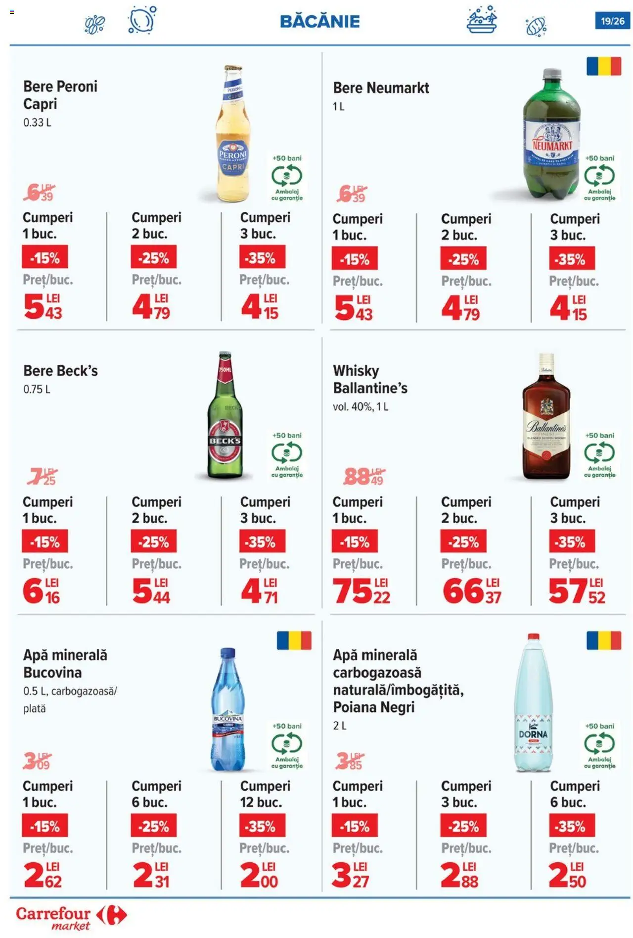 Catalog Carrefour 18 - 23 Iunie 2025 | Pagina 19 | Produse: Yazı tahtası kalemi, Bere, Apă