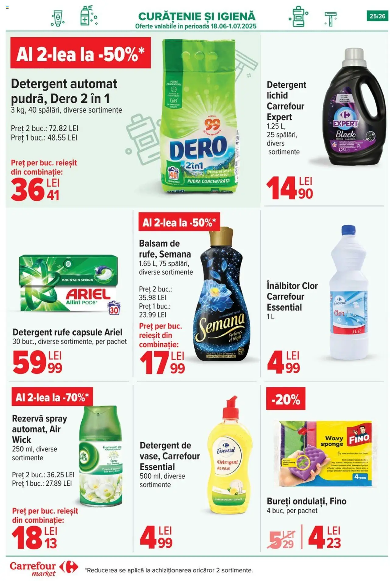 Catalog Carrefour 18 - 23 Iunie 2025 | Pagina 23 | Produse: Detergent de vase, Kedi Ödül Oyuncakları, Balsam, Detergent