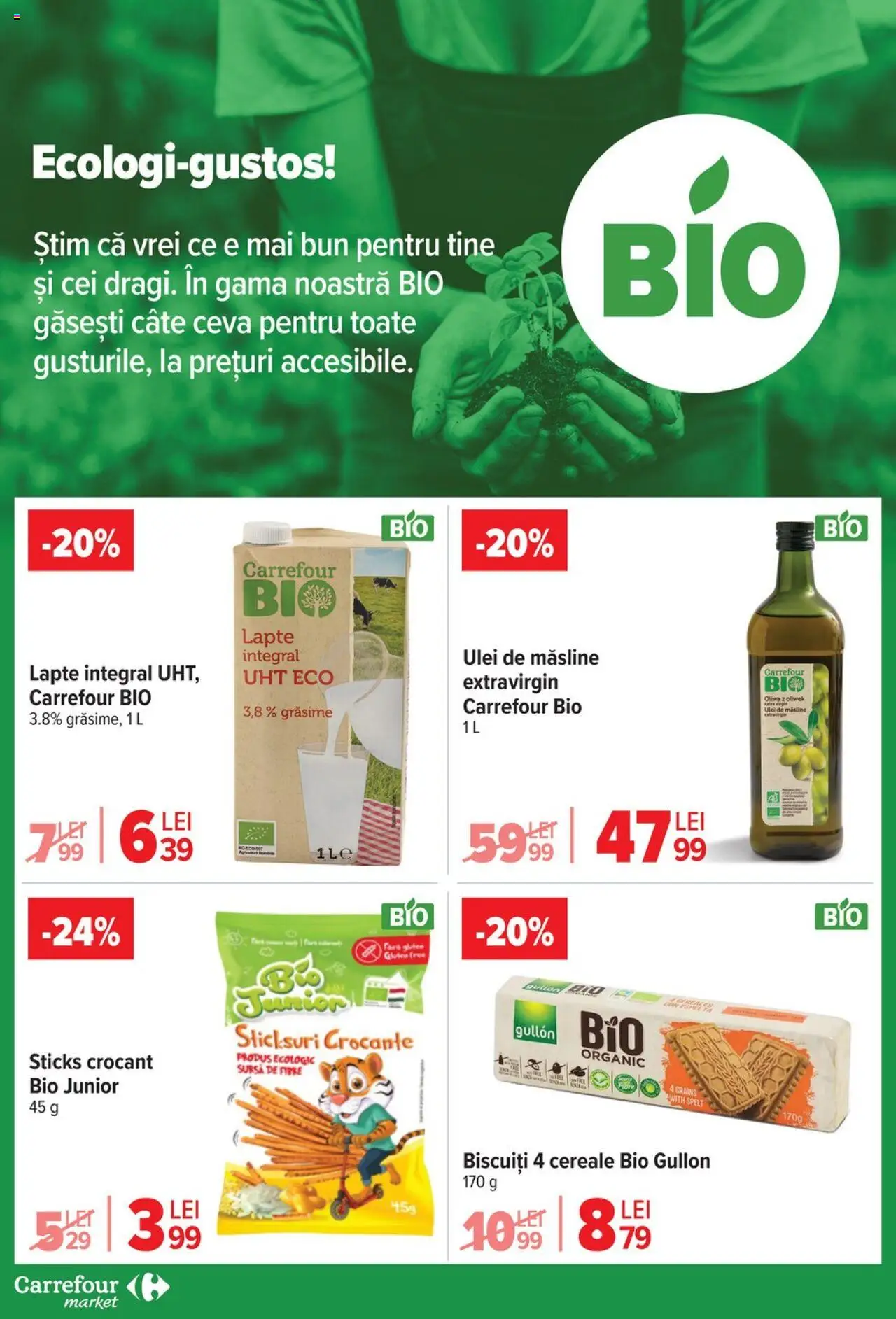 Catalog Carrefour 18 - 23 Iunie 2025 | Pagina 6 | Produse: Sticksuri, Lapte, Ulei, Biscuiți